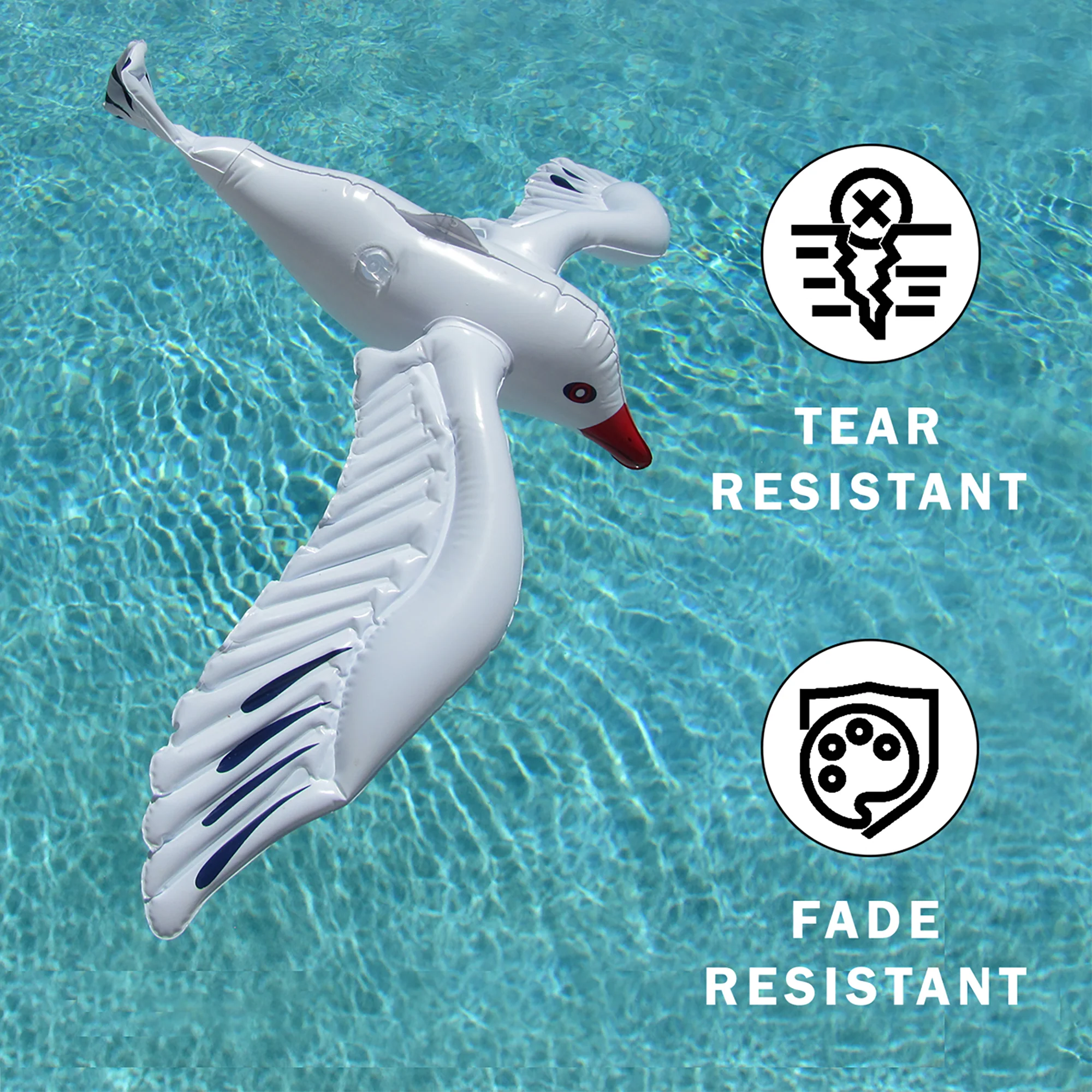 Blow Up 3pc Seagull Float Toys Inflatable Pool Floats Party Favor Birthday Decor - Image 5