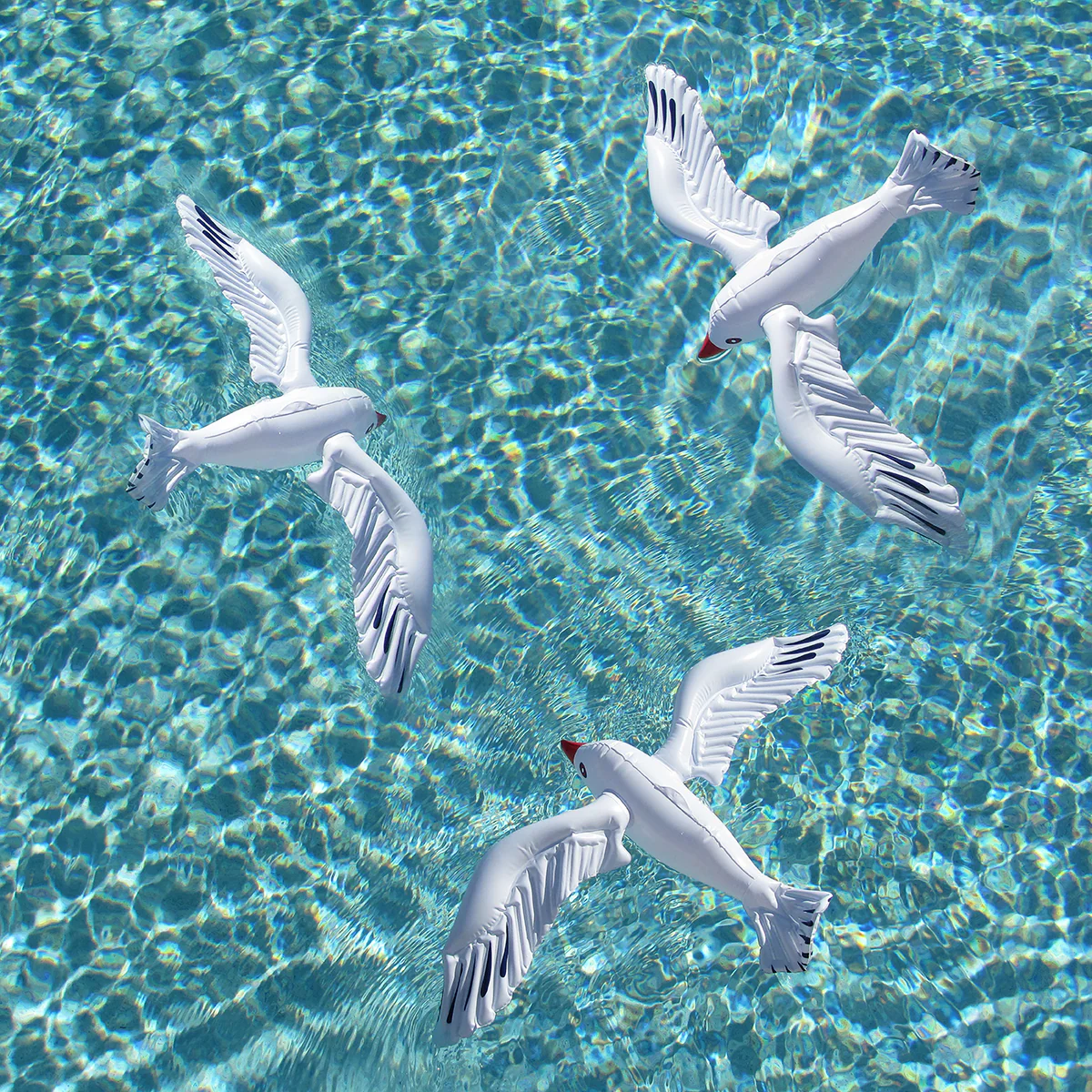 Blow Up 3pc Seagull Float Toys Inflatable Pool Floats Party Favor Birthday Decor - Image 7