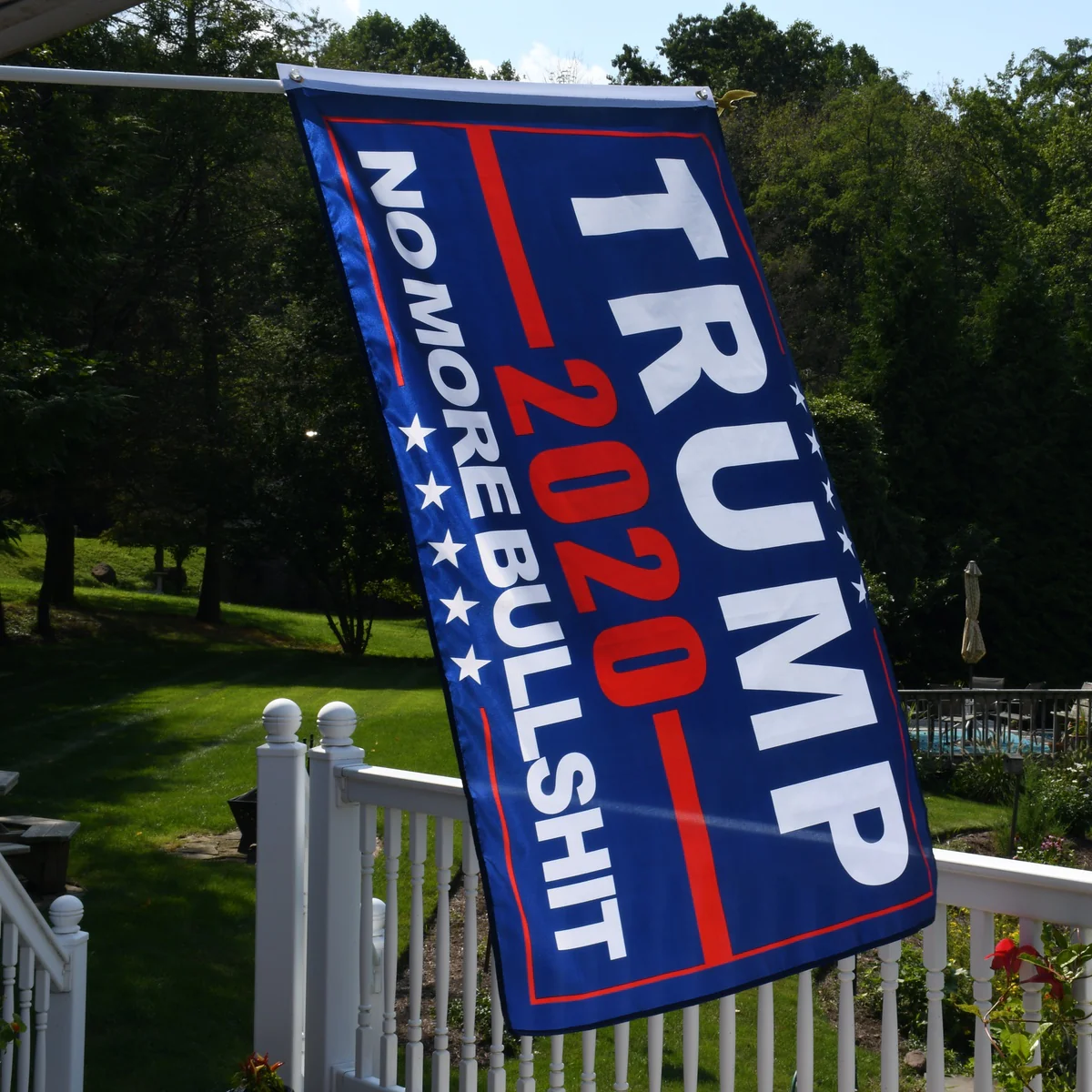 Blue 3x5 No More Bullshit President Donald Trump 2020 Flag 3'x5' MAGA KAG Banner - Image 4