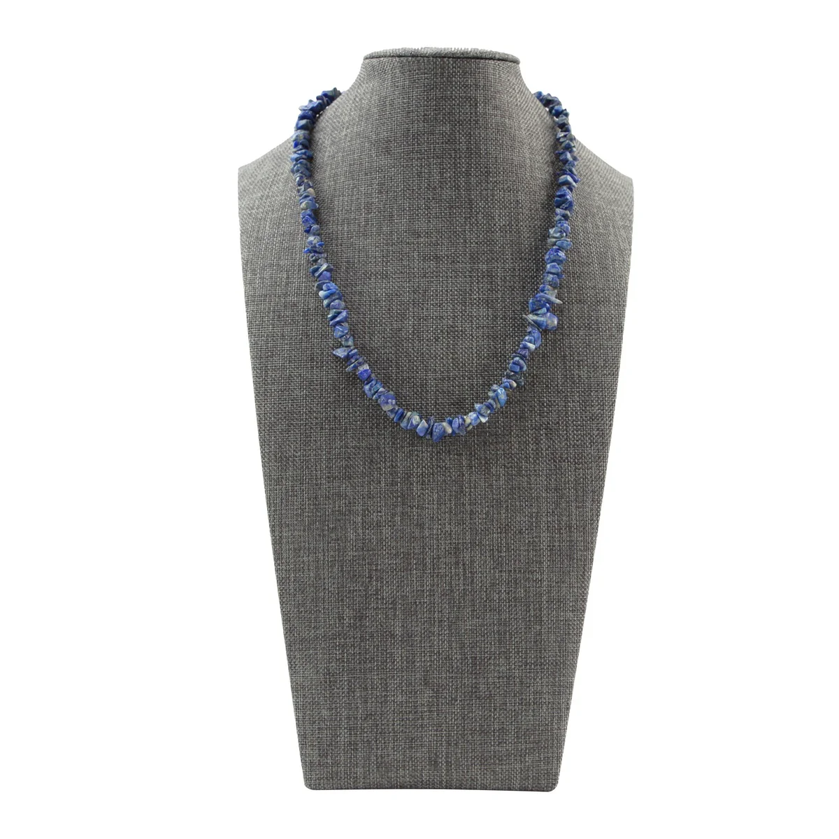 Blue Lapis Lazuli Bead Gemstone Necklace Reiki Heal Stone Chain Women's Jewelry - Image 2