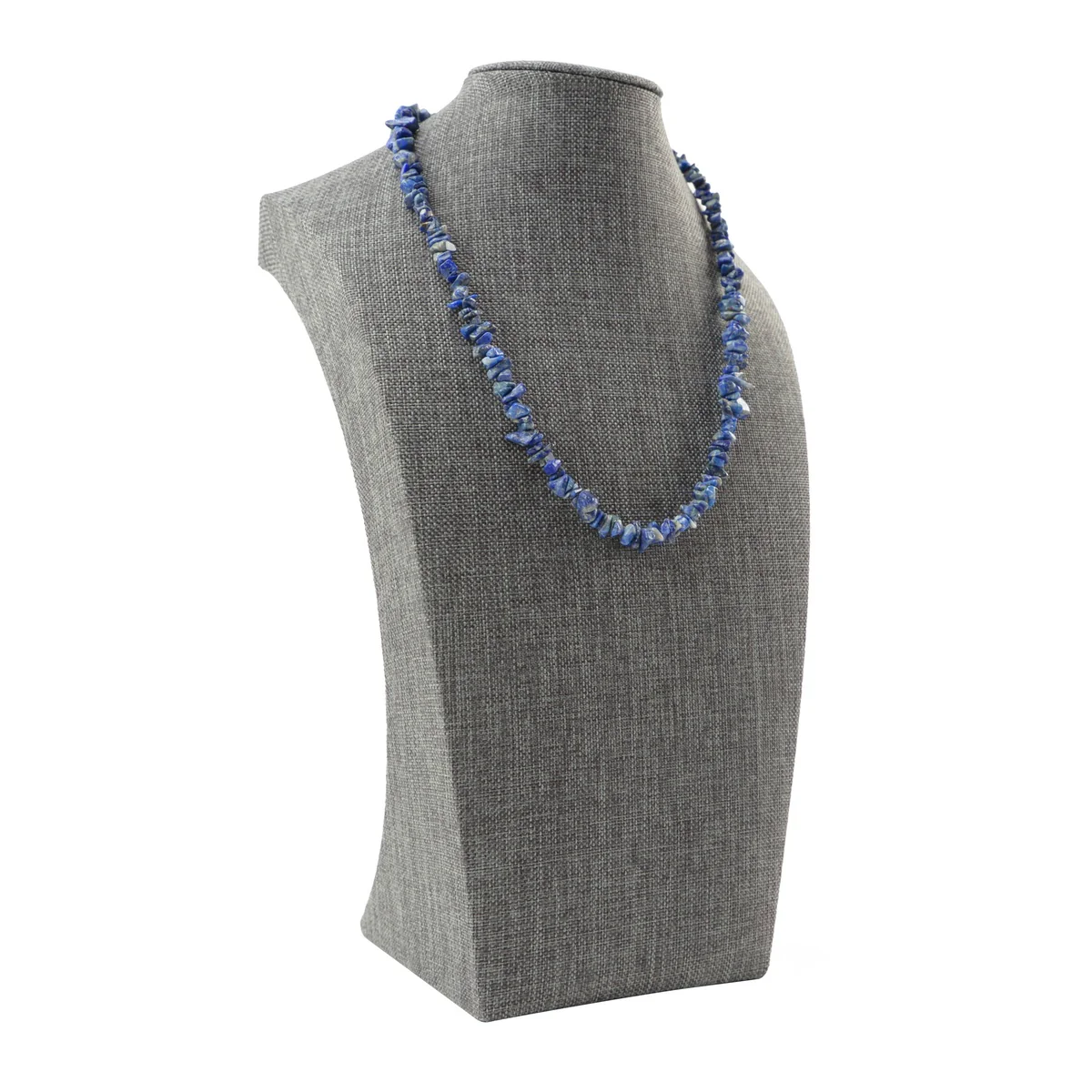 Blue Lapis Lazuli Bead Gemstone Necklace Reiki Heal Stone Chain Women's Jewelry - Image 3