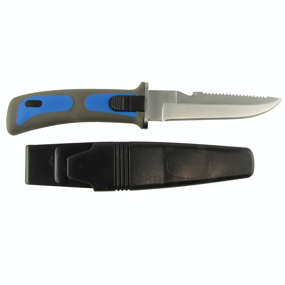 Blue SCUBA Dive Knife/Snorkeling Gear Equipment w/Sheath and Line Cutter Diving Knives - Image 4
