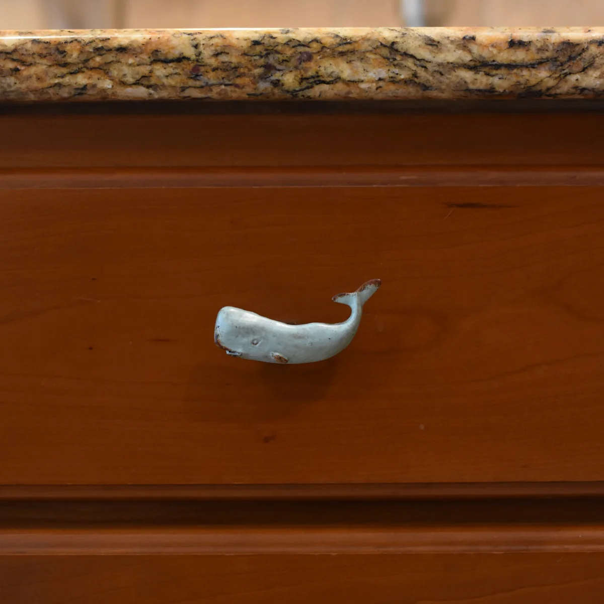 Blue Whale Pull Dresser Knob Kitchen Cabinet Hardware Coastal Beach Home Decor - Image 3