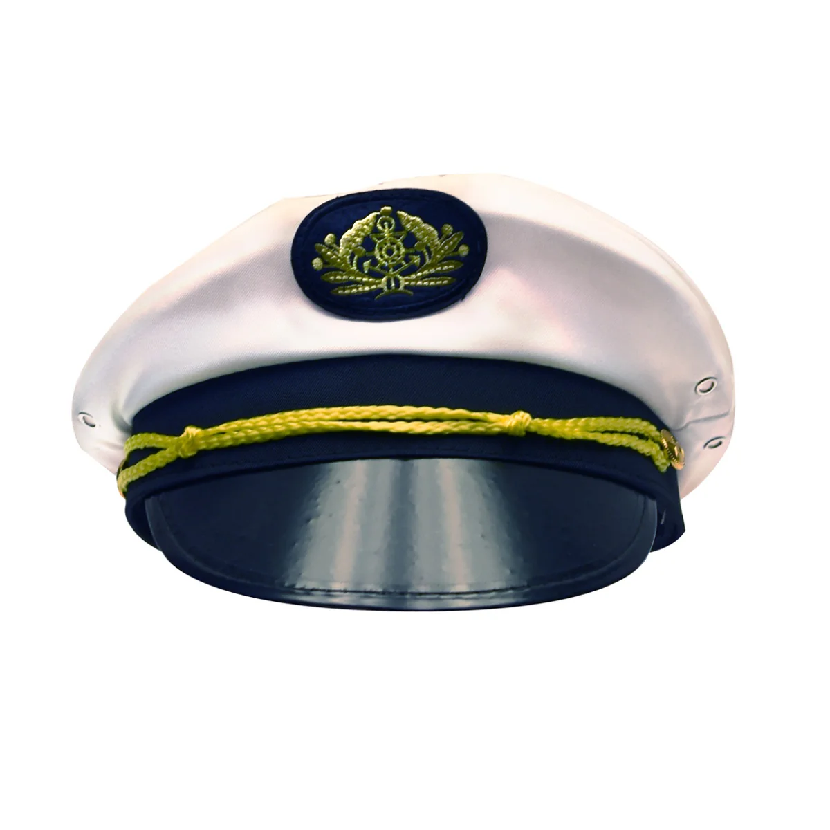 Boat Captain Hat Sailor Skipper Cap Yacht Captains Halloween Costume Accessory - Image 2