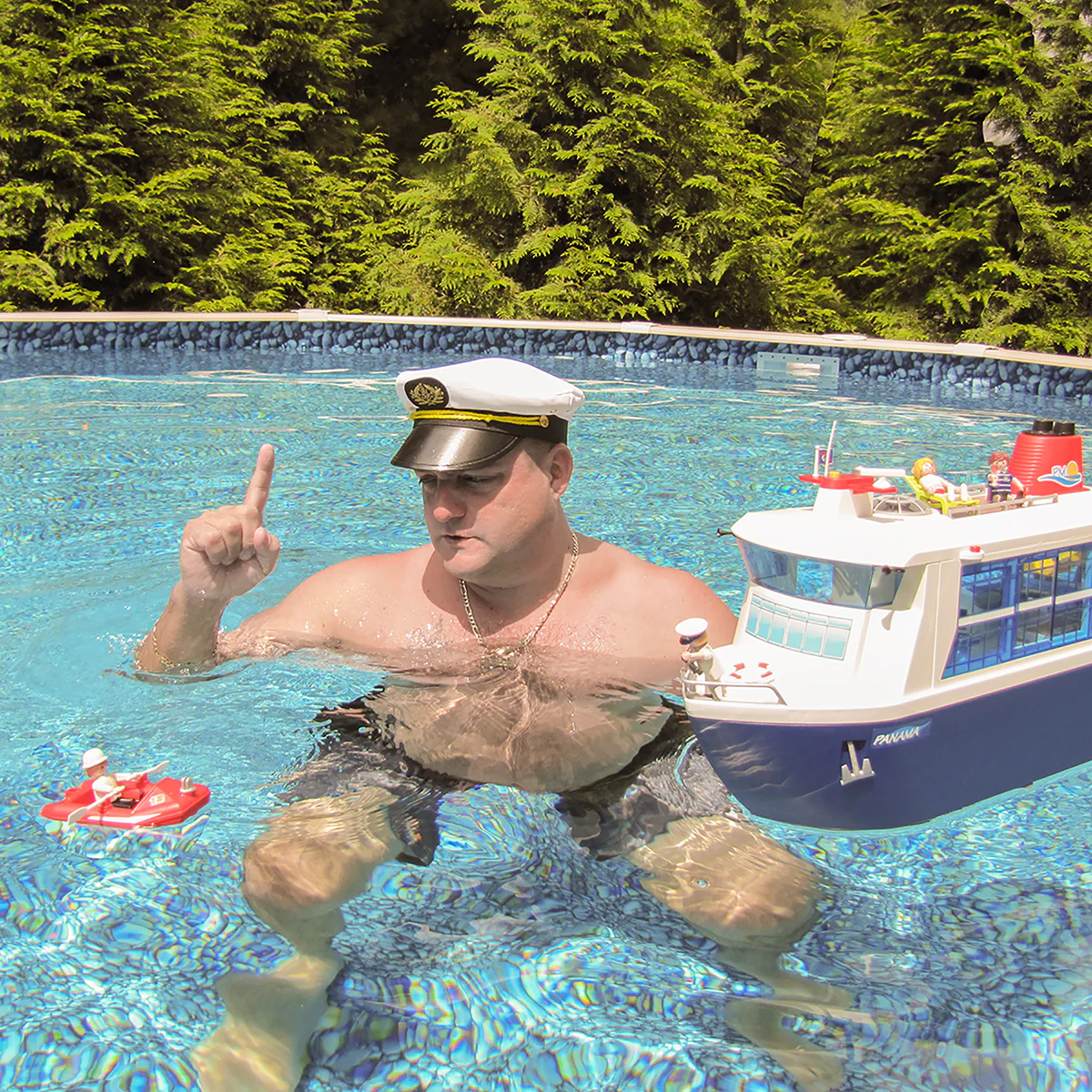 Boat Captain Hat Sailor Skipper Cap Yacht Captains Halloween Costume Accessory - Image 4
