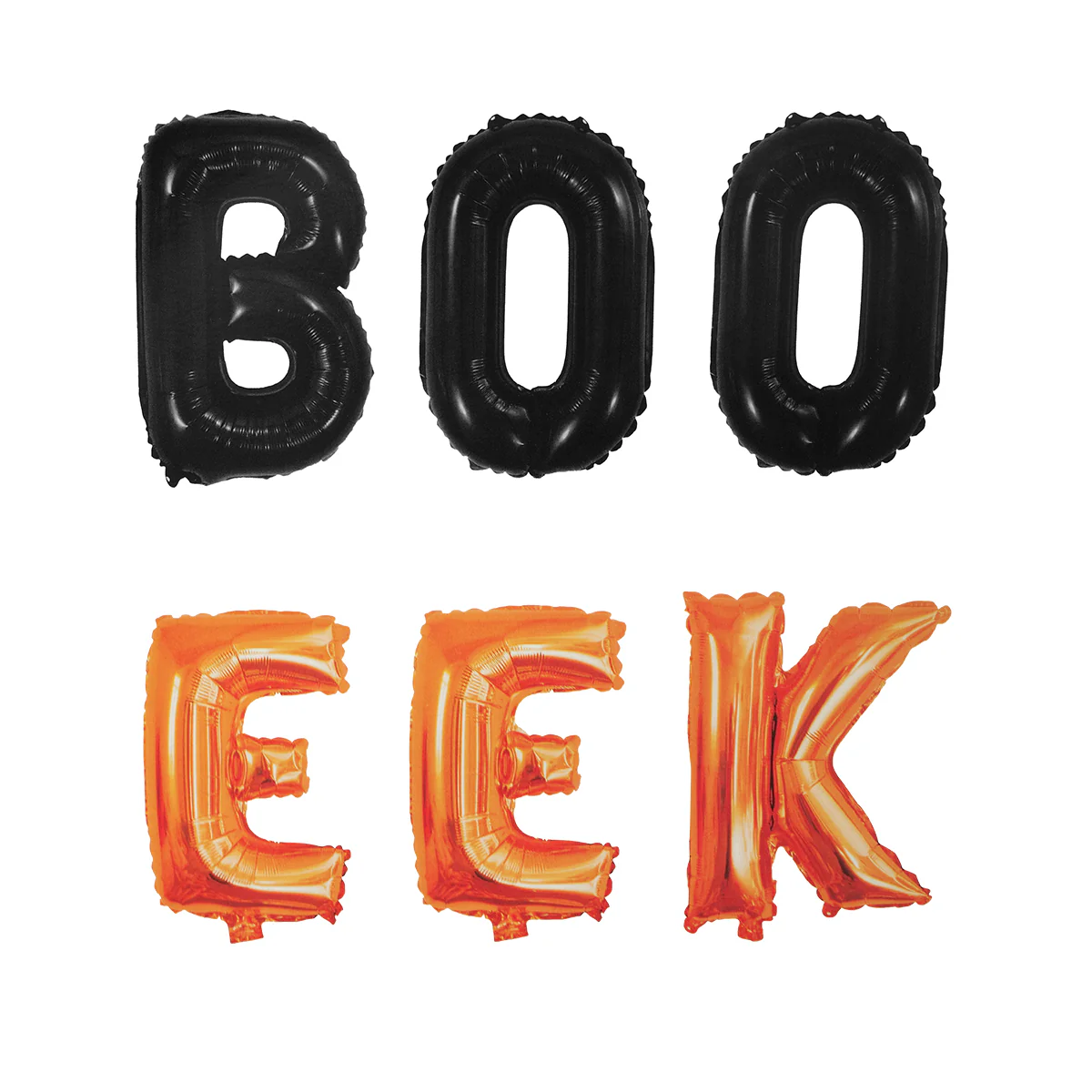 BOO EEK Orange Black Balloons Halloween Supplies Mylar Arch Birthday Party Decor