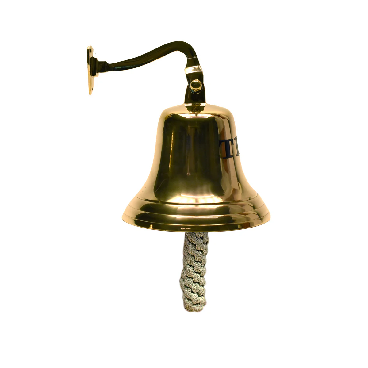 Brass Large Wall Mount Tips Bar Bell Hanging Happy Hour Last Call Man Cave Decor - Image 2