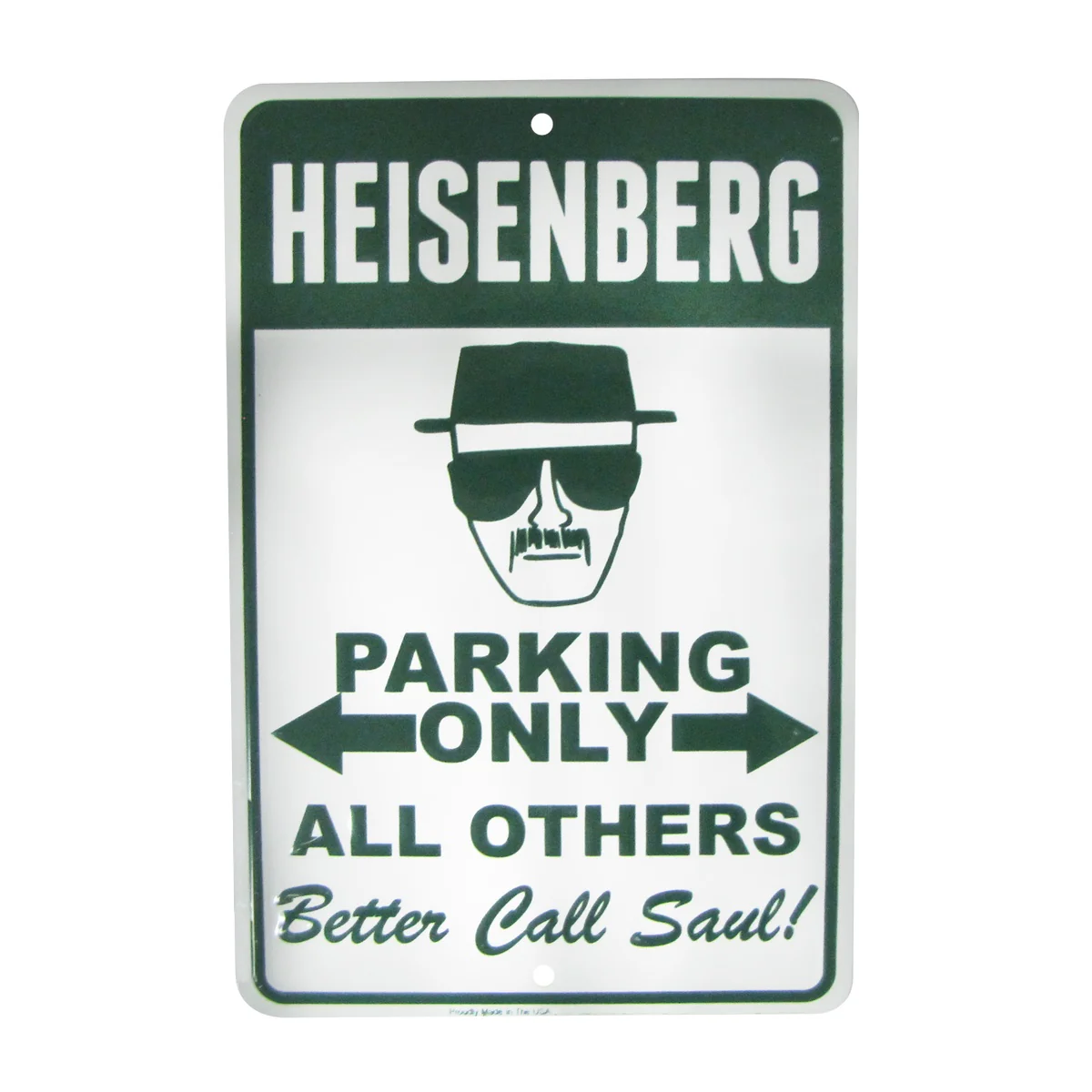 Breaking Bad Heisenberg Novelty No Parking 8x12 Sign Man Cave Garage Wall Decor