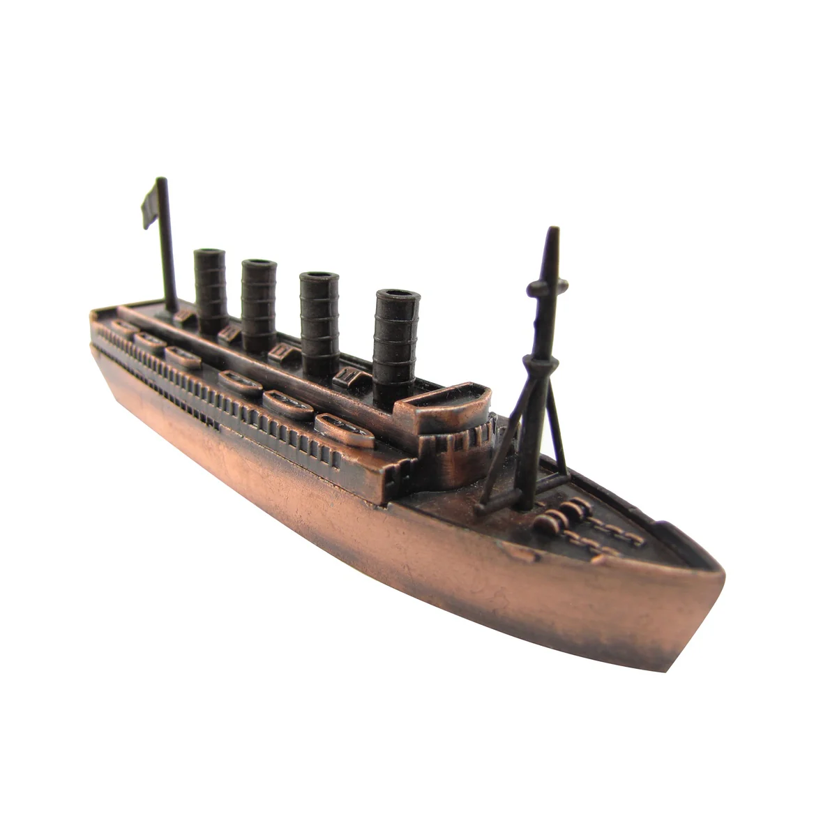 Bronze Metal Model Replica Cruise Ship Pencil Sharpener