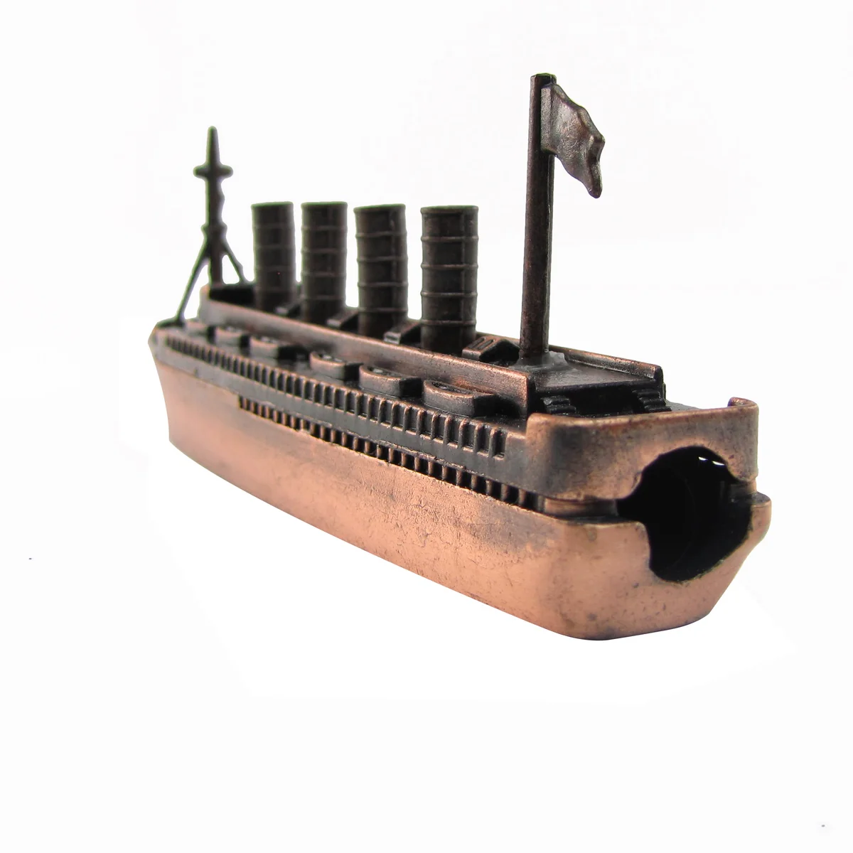 Bronze Metal Model Replica Cruise Ship Pencil Sharpener - Image 3