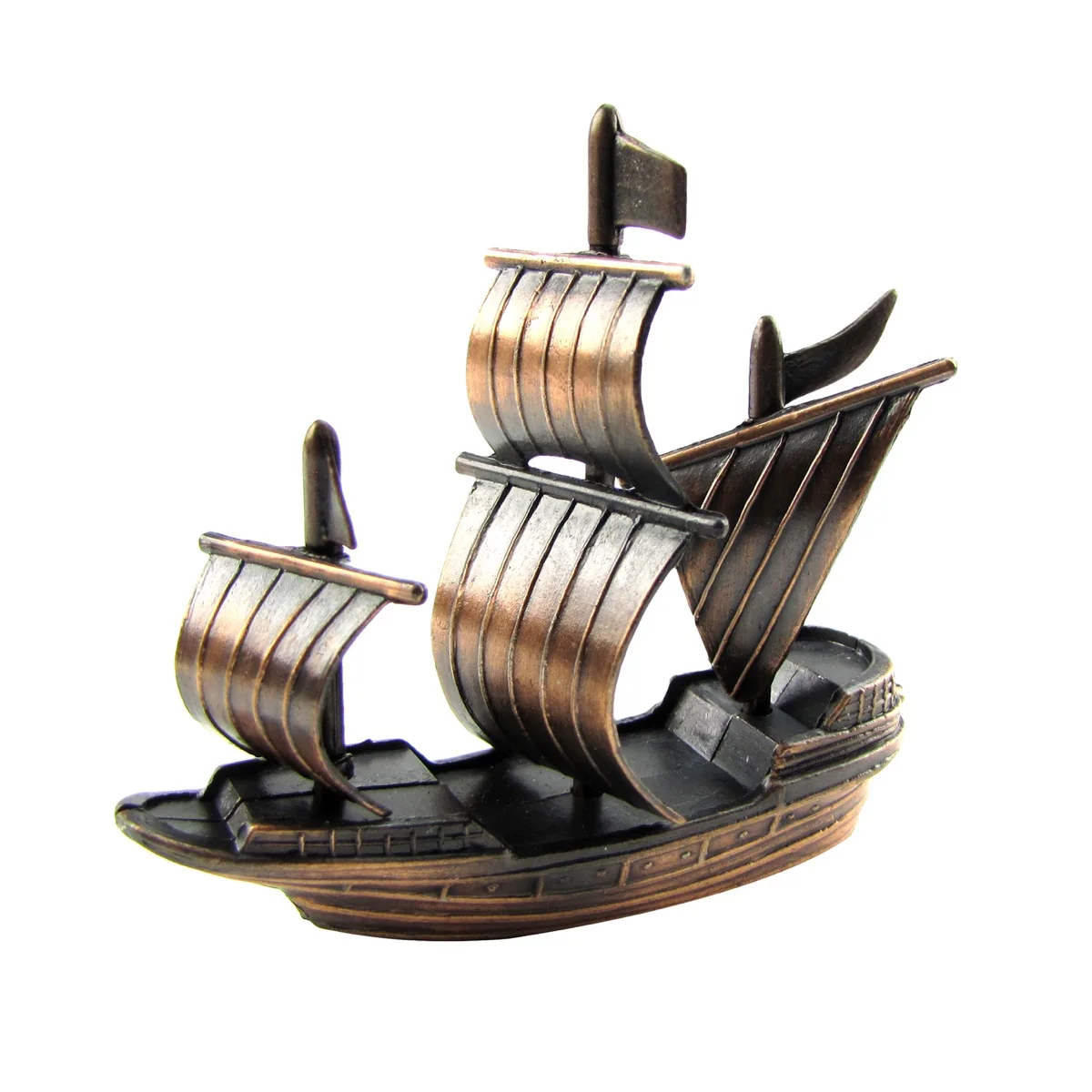 Bronze Metal Spanish Galleon Pirate Ship Pencil Sharpener - Image 4