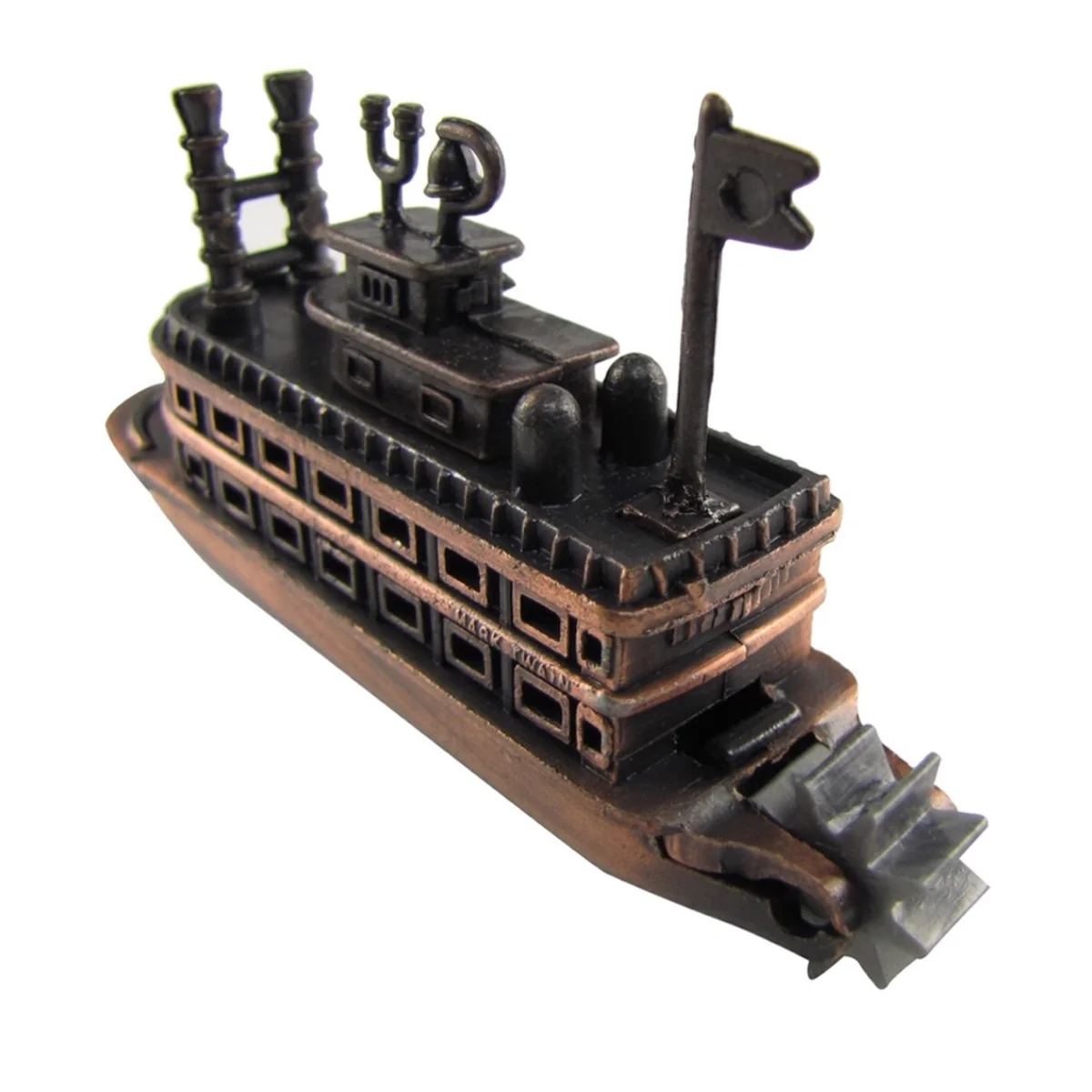 Bronze Metal Steamboat Replica Novelty Toy Pencil Sharpener - Image 3