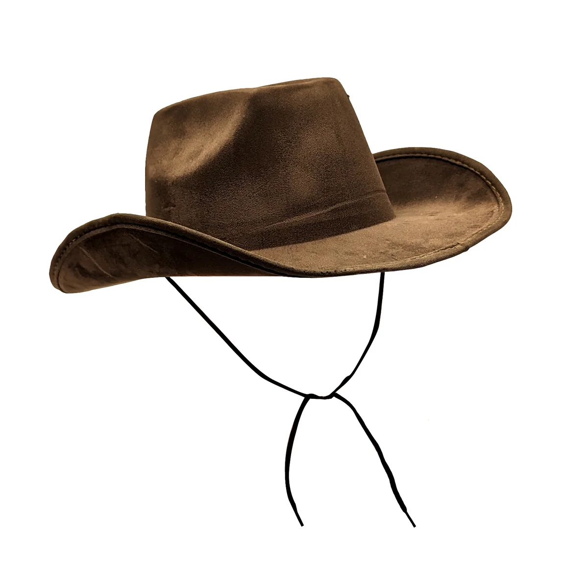 Brown Felt Western Cowboy Cowgirl Hat Men Women Adult Lg Halloween Party Costume - Image 2