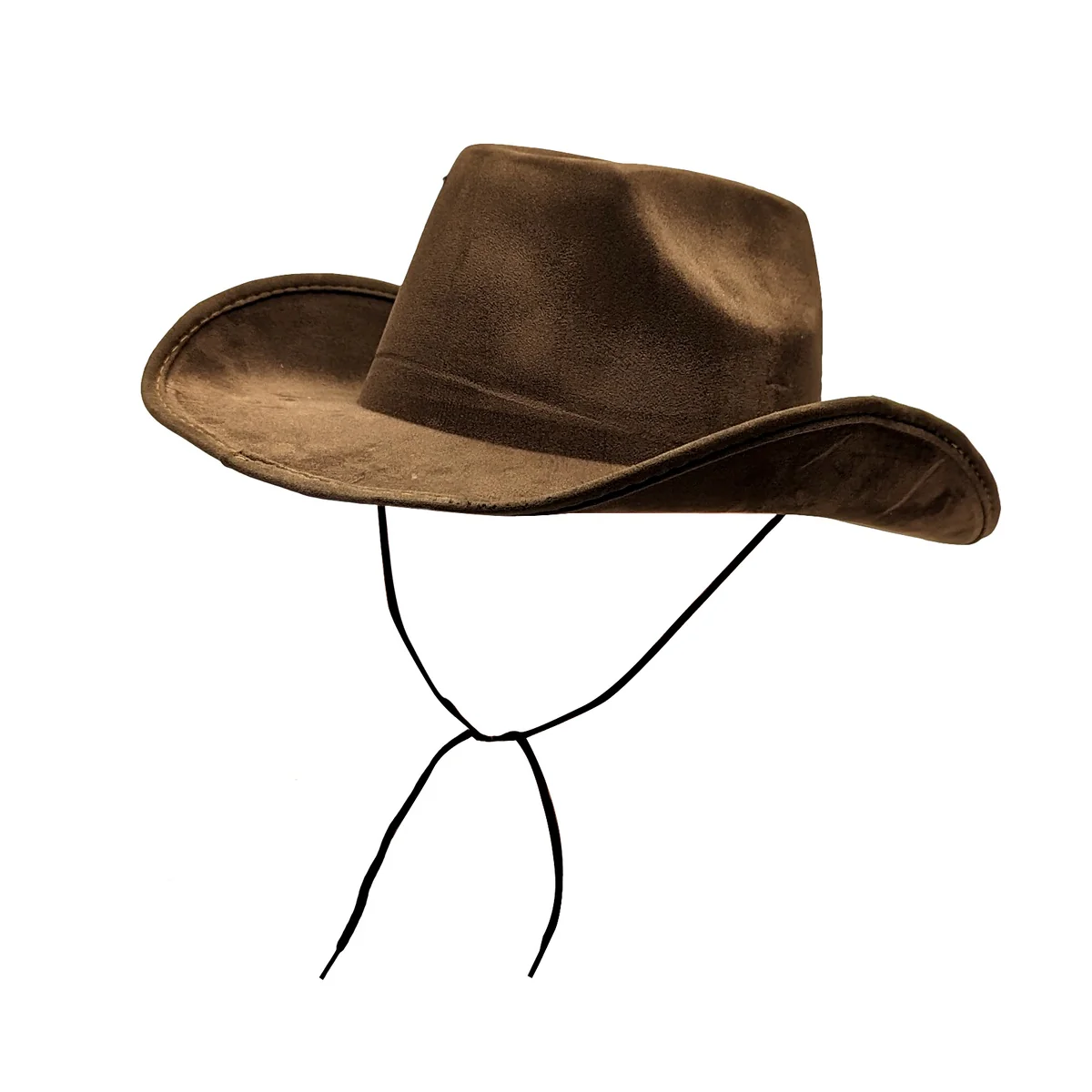Brown Felt Western Cowboy Cowgirl Hat Men Women Adult Lg Halloween Party Costume - Image 3