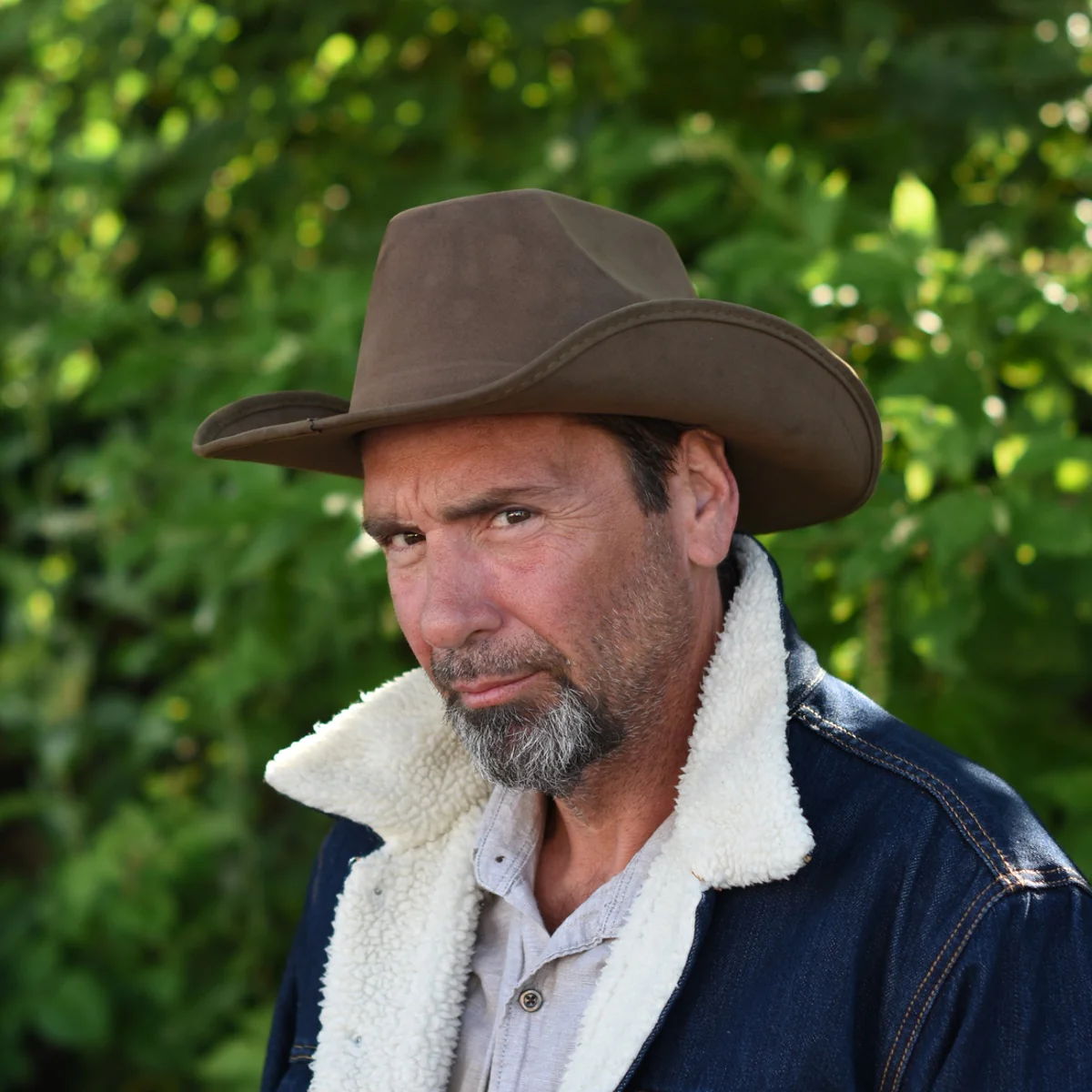 Brown Felt Western Cowboy Cowgirl Hat Men Women Adult Lg Halloween Party Costume - Image 6