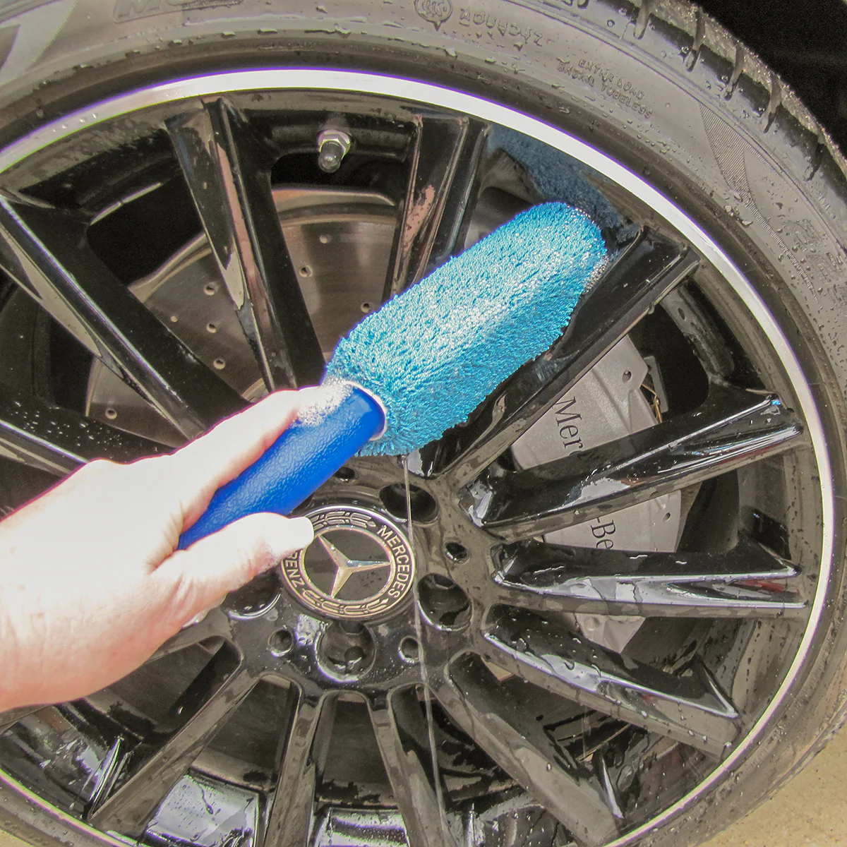 Car Wash Wax Polish Buff Cloths Detail Kit Exterior Vehicle Clean Sponge Brush - Image 8