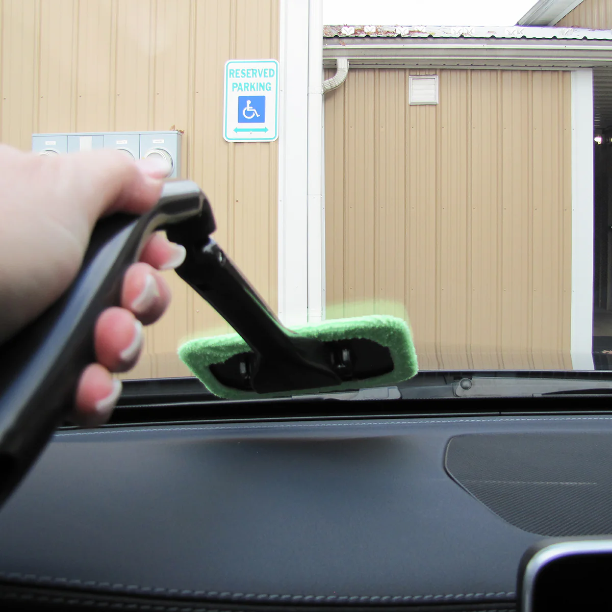 Car Windshield Clean Kit Microfiber Cloth Wand Interior Brush Glass Window Tool - Image 6