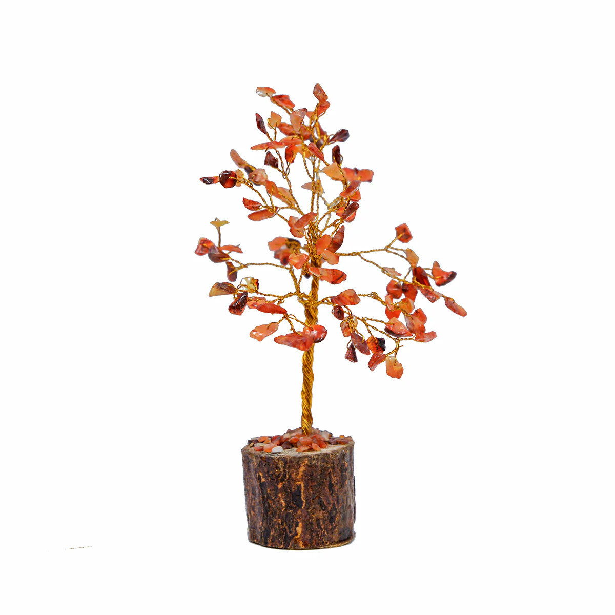 Carnelian Tree Life Natural Gemstone Positive Energy Healing Geode Reiki Decor