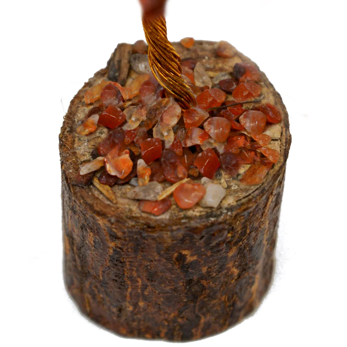 Carnelian Tree Life Natural Gemstone Positive Energy Healing Geode Reiki Decor - Image 2