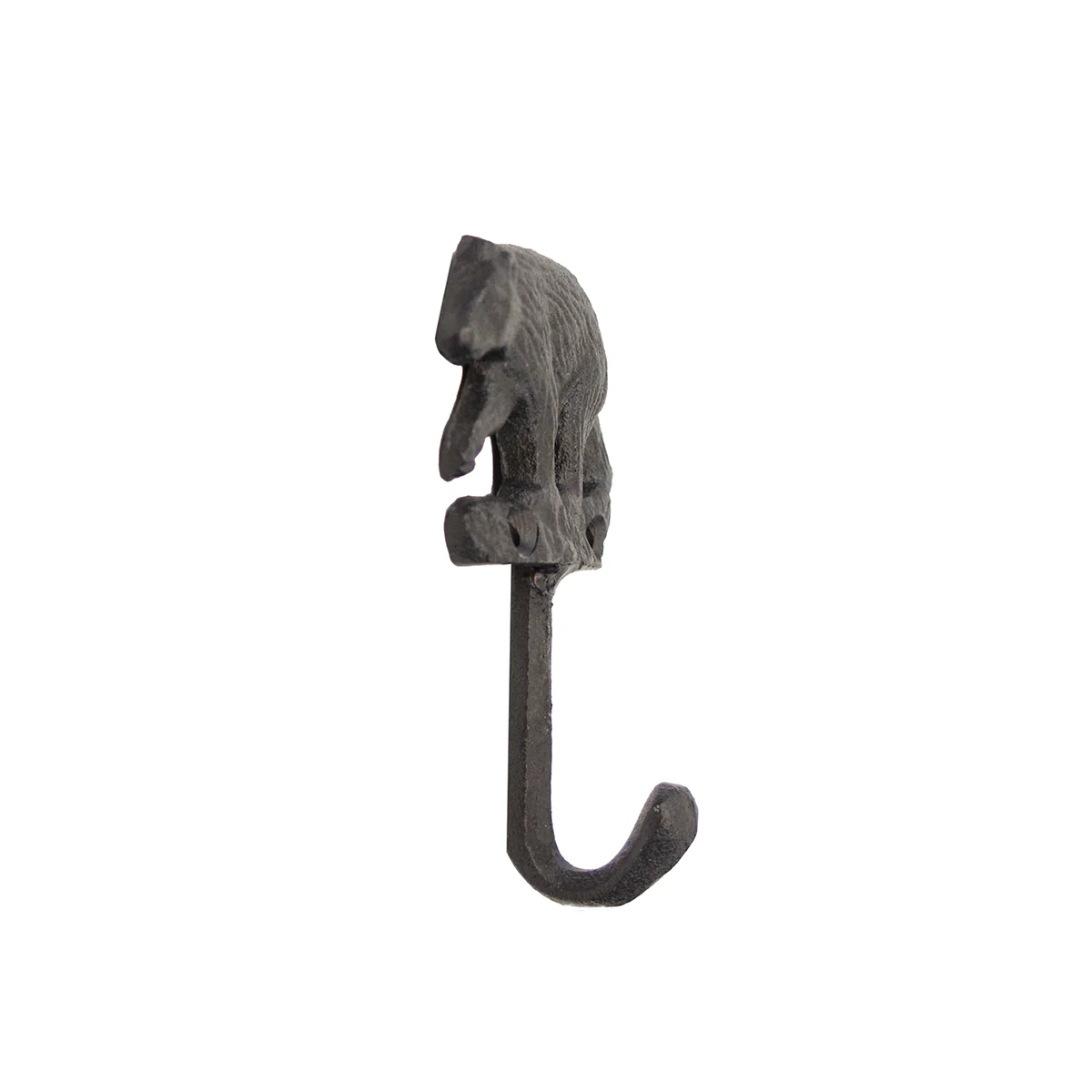 Cast Iron Bear Hook Wall Rack Key Coat Hat Storage Hanger Cabin Lodge Home Decor - Image 2