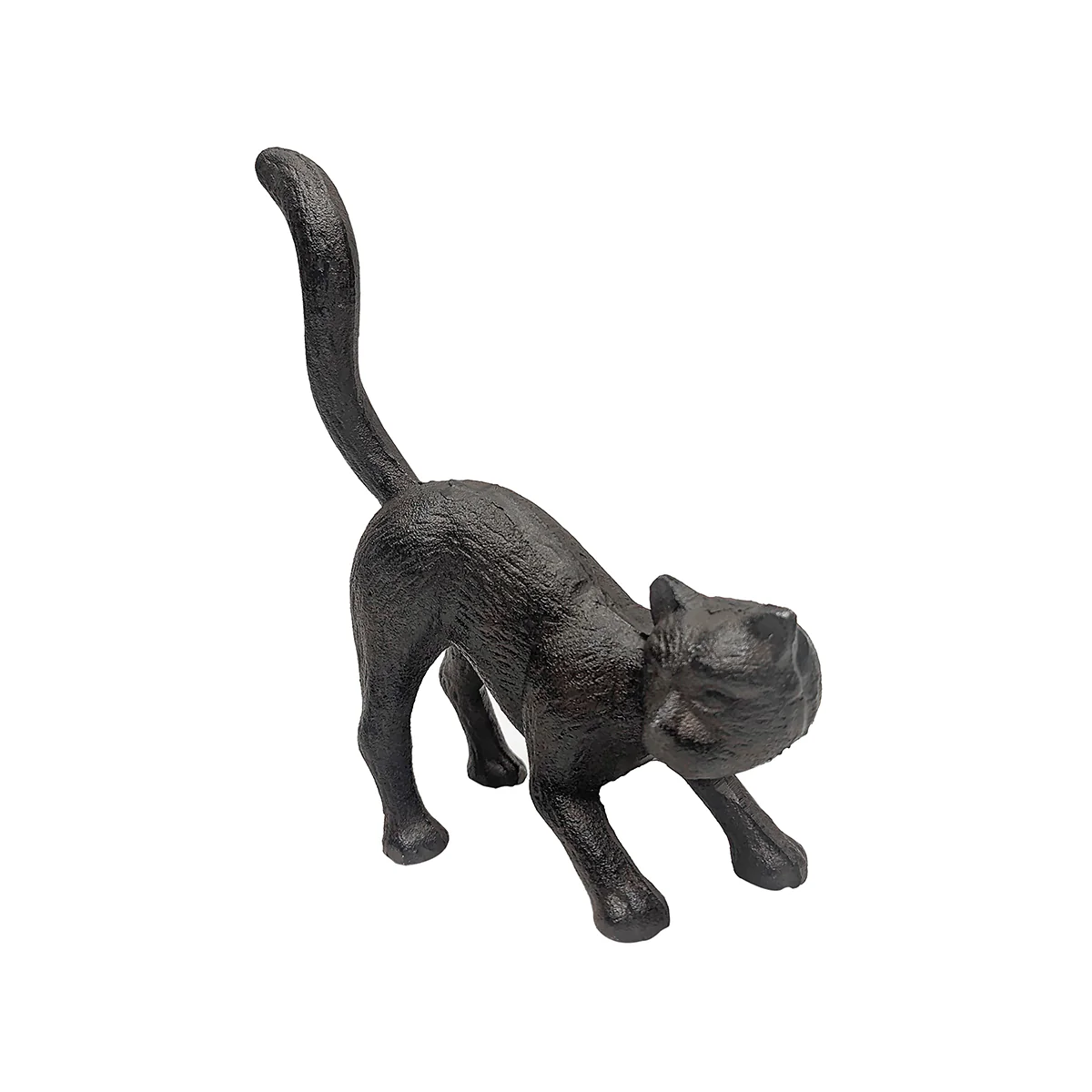 Cast Iron Cat Door Stop Stopper Outdoor Yard Art Patio Garden Statue Home Decor