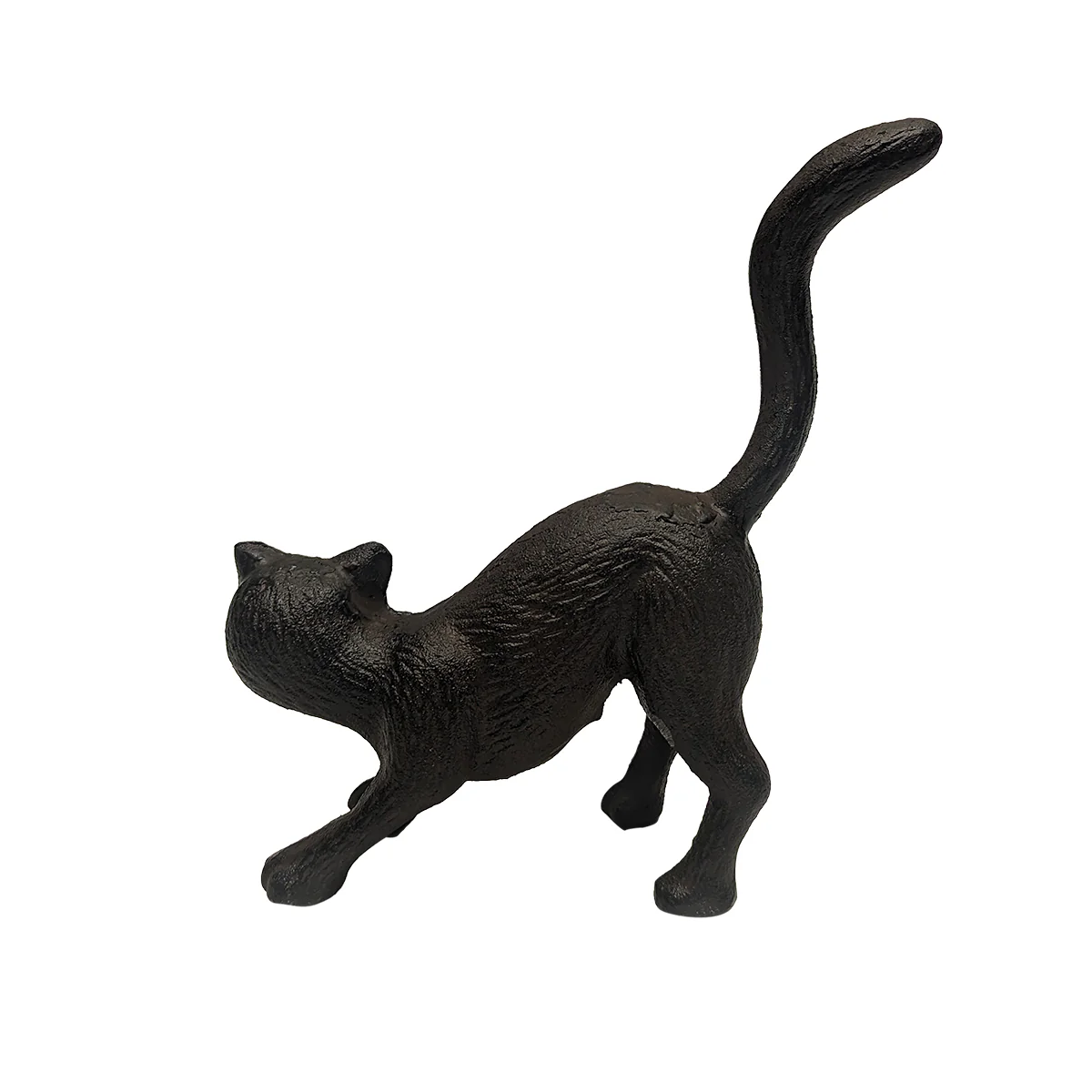Cast Iron Cat Door Stop Stopper Outdoor Yard Art Patio Garden Statue Home Decor - Image 2