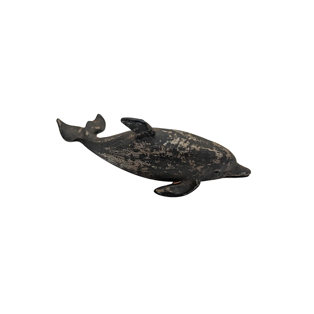 Cast Iron Dolphin Mini Paperweight Heavy Weight Desk Accessory Home Office Decor