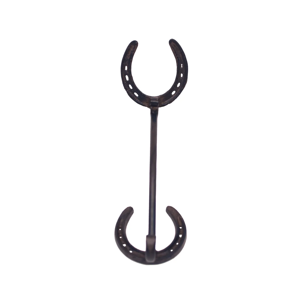 Cast Iron Horseshoe Cowboy Hat Rack Wall Hook Holder Coat Hanger Western Decor