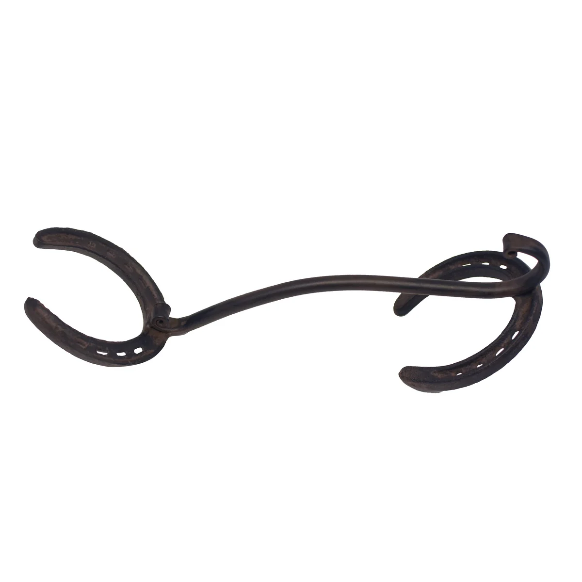 Cast Iron Horseshoe Cowboy Hat Rack Wall Hook Holder Coat Hanger Western Decor - Image 3