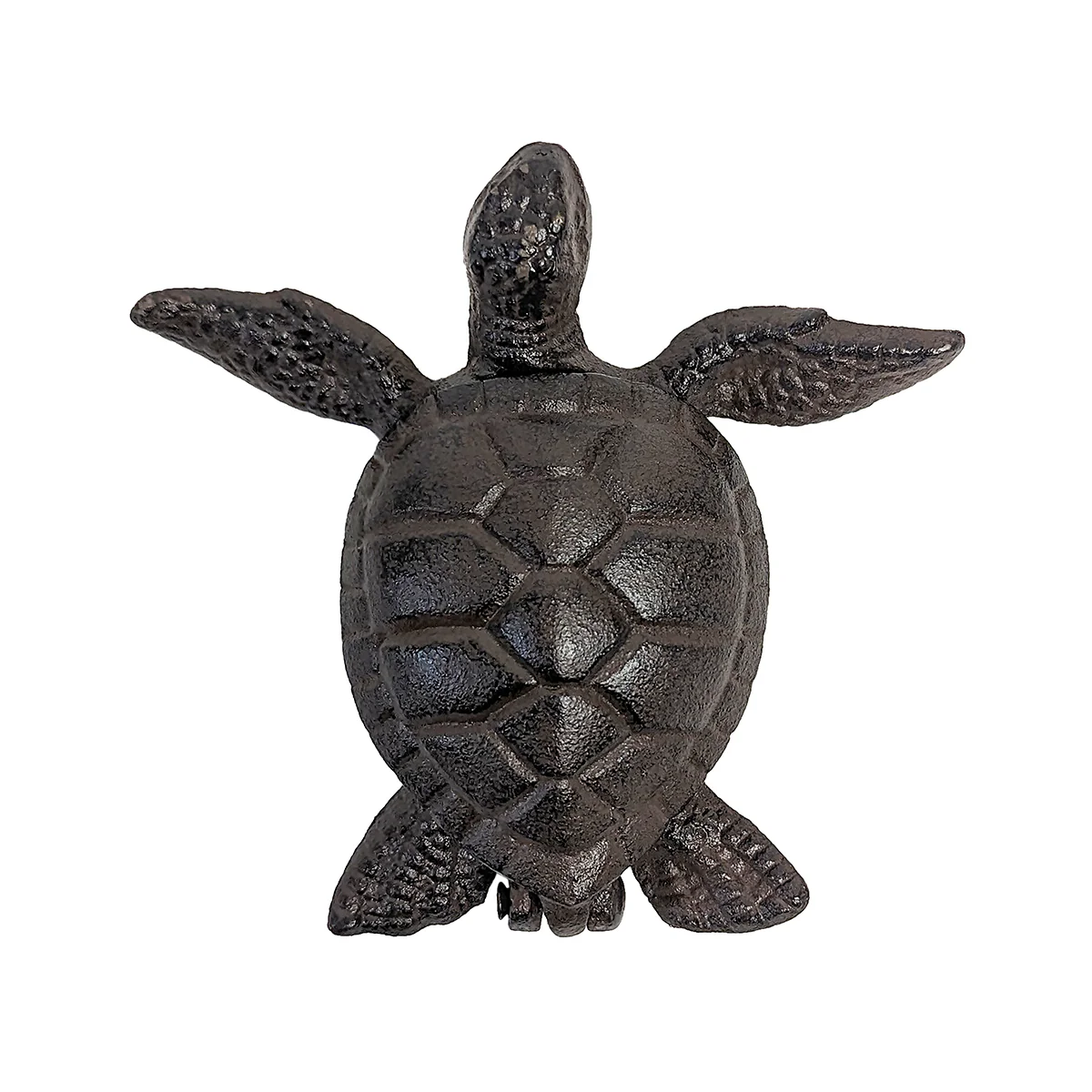 Cast Iron Turtle Hide A Spare House Key Door Lock Small Box Outdoor Garden Decor - Image 2