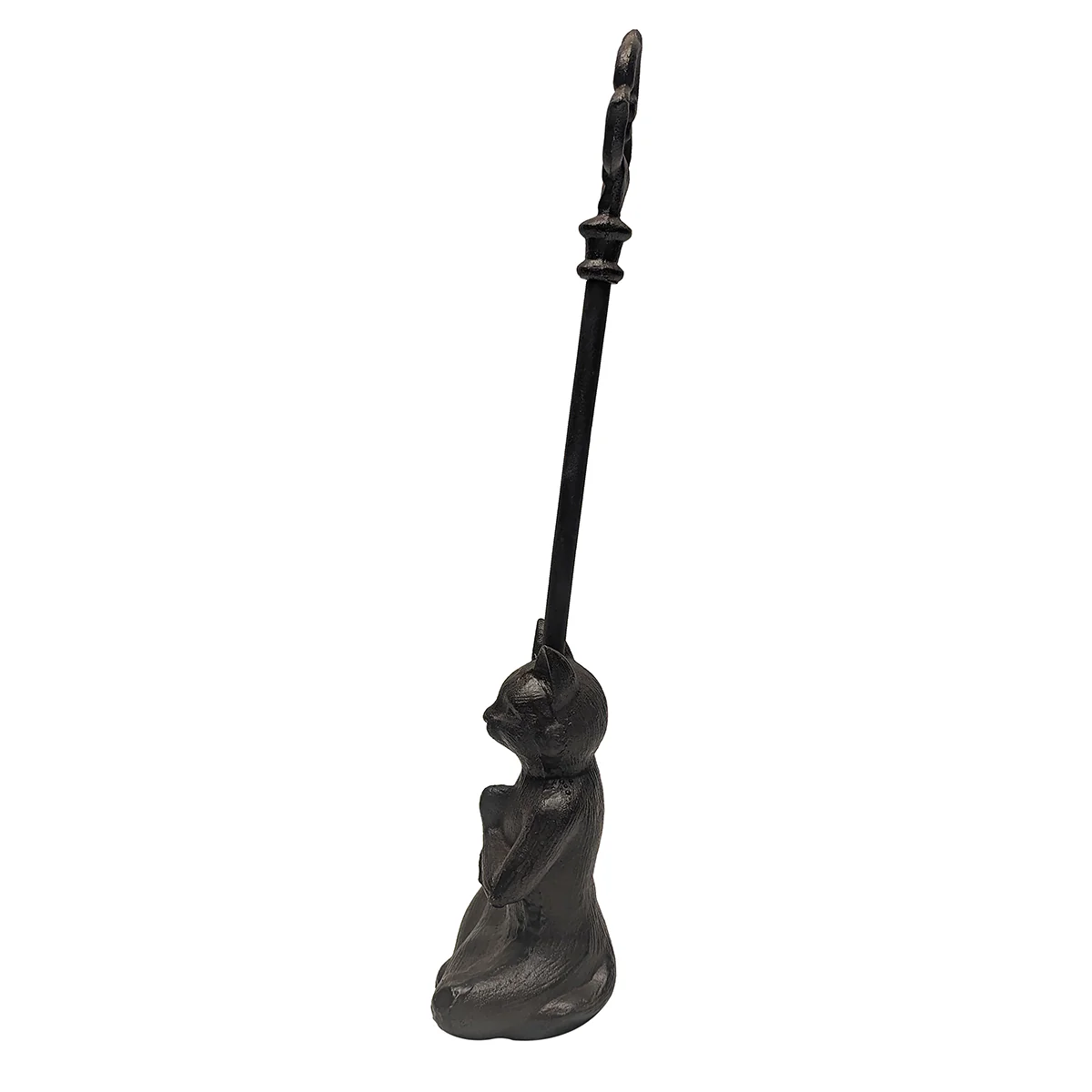 Cast Iron Yoga Cat Doorstop Carry Handle Door Stop Namaste Stopper Home Decor - Image 2