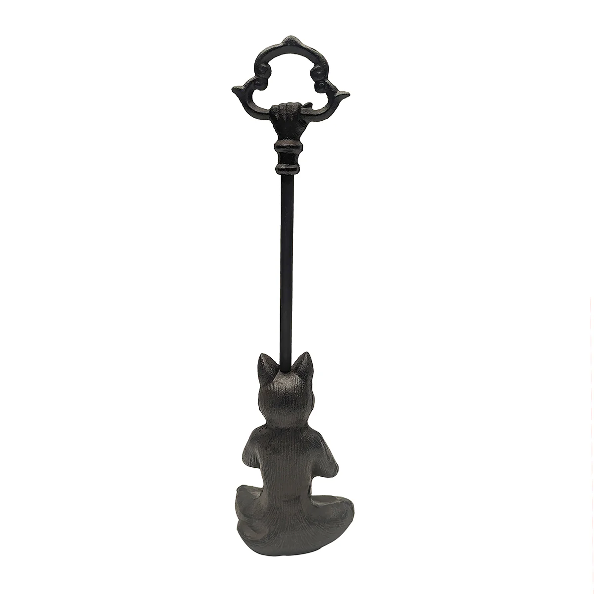 Cast Iron Yoga Cat Doorstop Carry Handle Door Stop Namaste Stopper Home Decor - Image 3