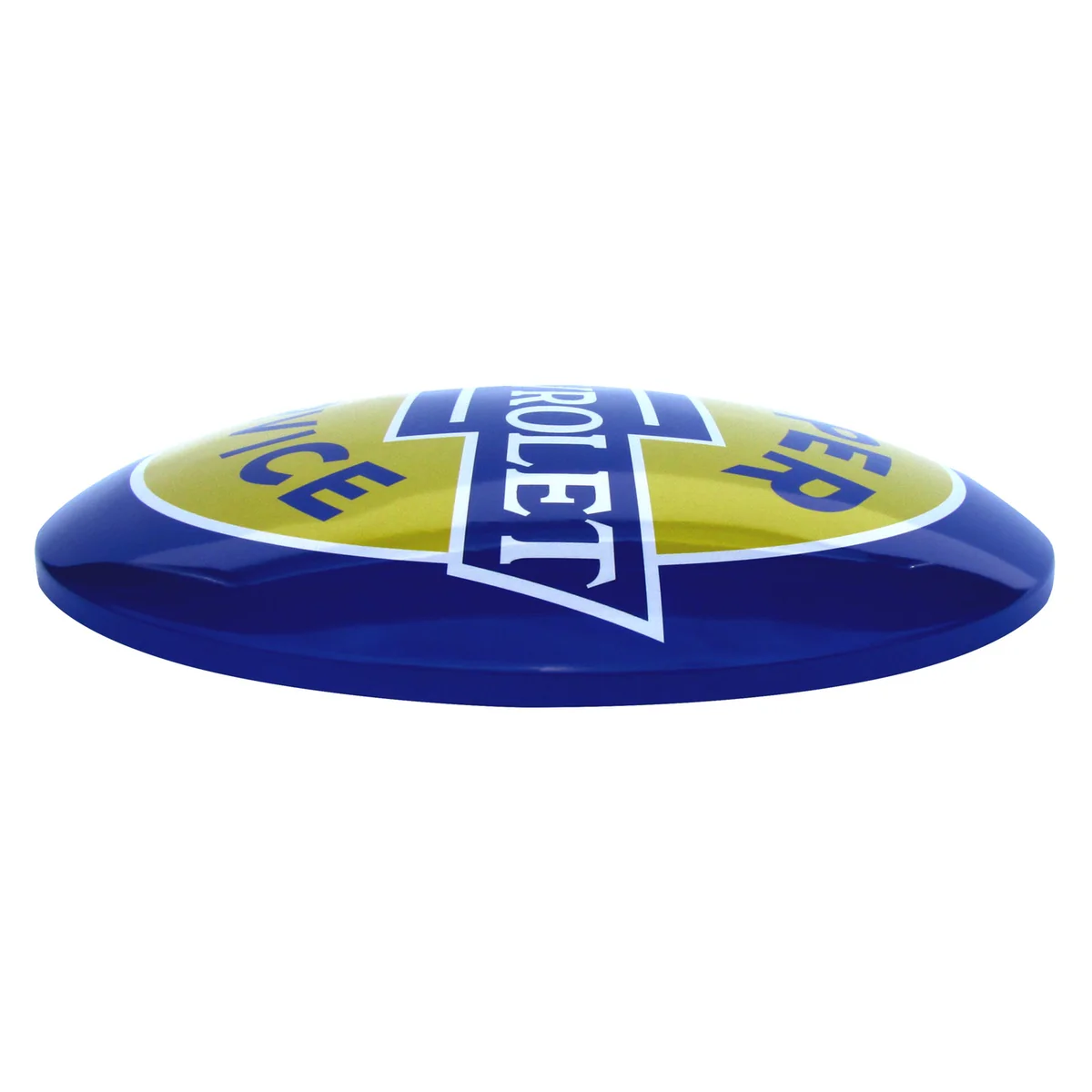 Chevrolet Service Round Dome Tin Button Sign Chevy Bowtie Shop/Garage Wall Decor - Image 2