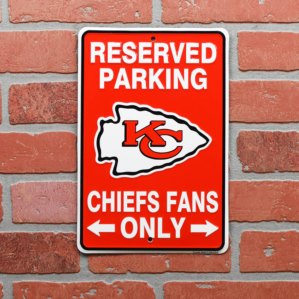 Chiefs Parking Only Kansas City Metal Sign Game Room Man Cave Garage Wall Decor - Image 2