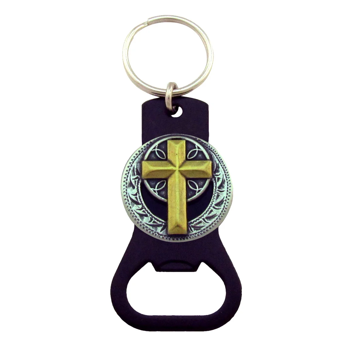 Christian Cross Jesus Fish Car Keyring Soda Pop Beer Bottle Cap Opener Key Ring