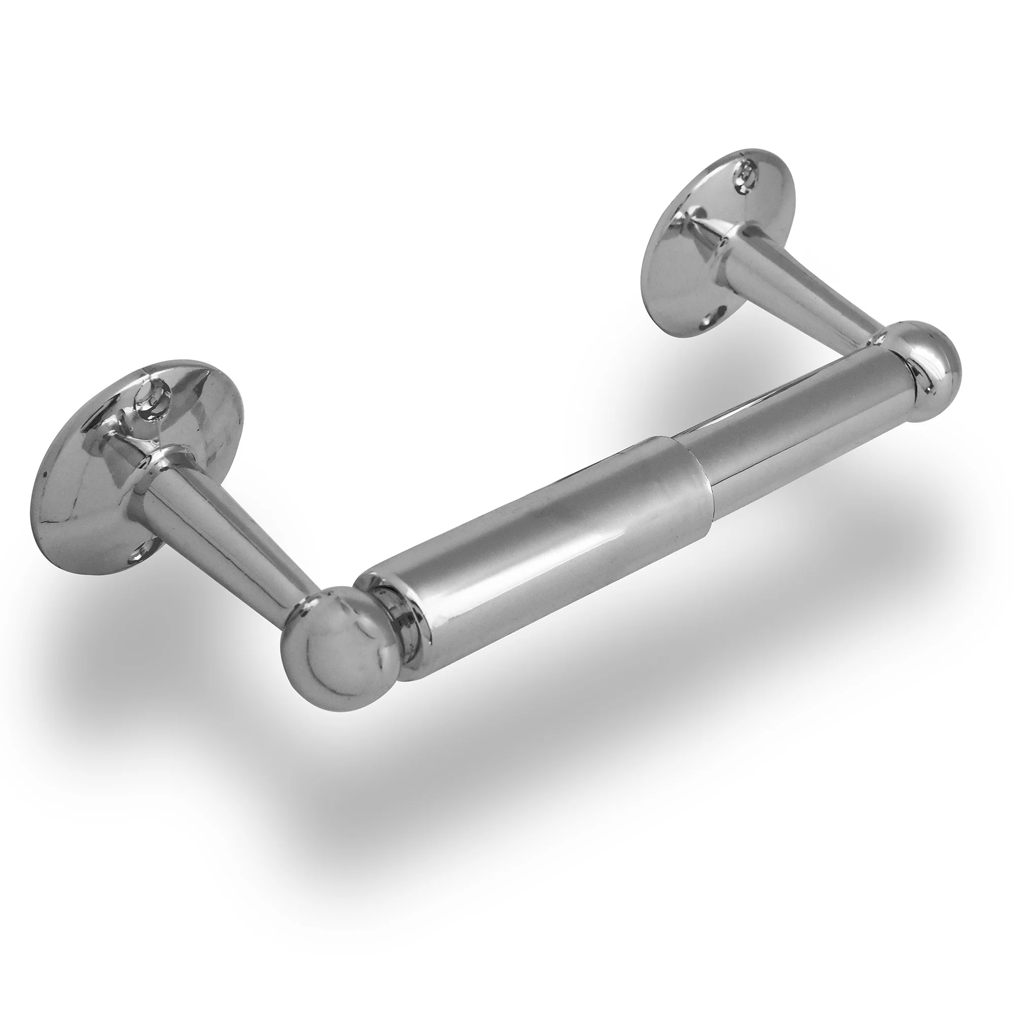Chrome Wall Mounted Toilet Paper Dispenser TP Roll Rack Bathroom Tissue Holder - Image 2