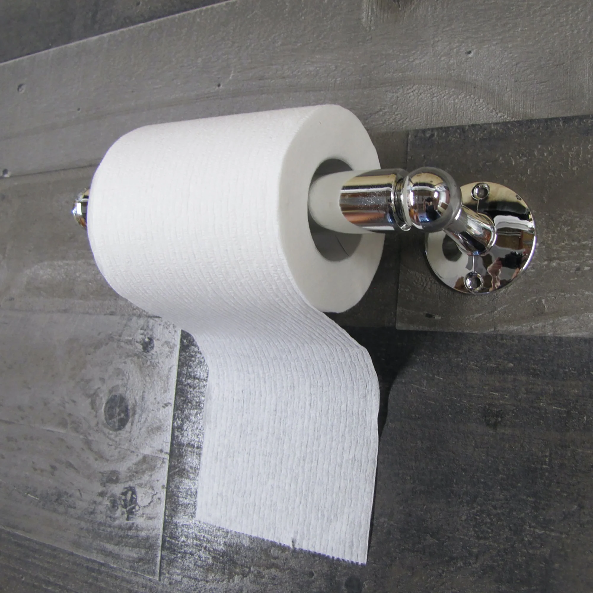 Chrome Wall Mounted Toilet Paper Dispenser TP Roll Rack Bathroom Tissue Holder - Image 7