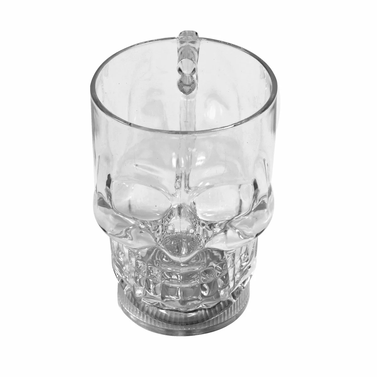 Clear Liquid Activated LED Light Mug Luminescent Cup Glow Party Skull Drinkware