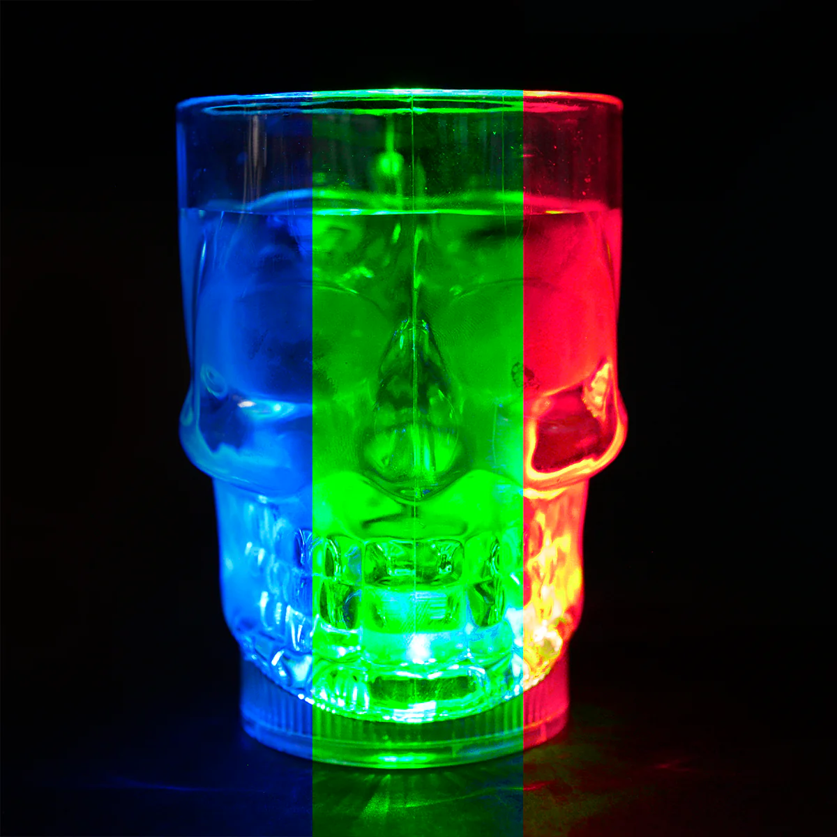 Clear Liquid Activated LED Light Mug Luminescent Cup Glow Party Skull Drinkware - Image 6