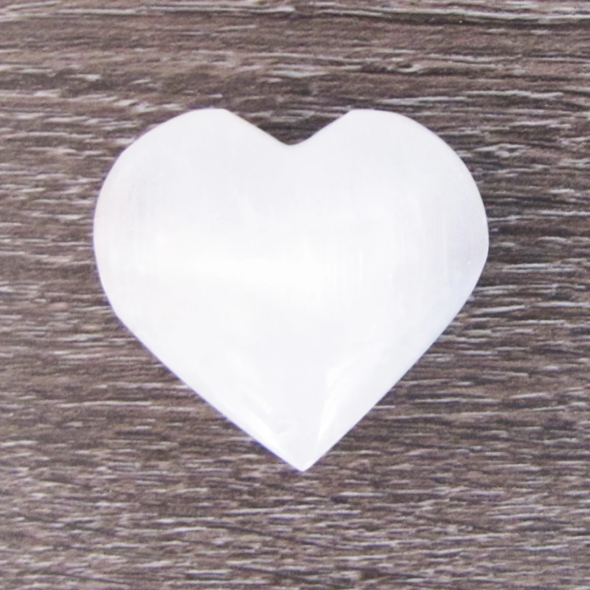 Clear Selenite Crystal Stone Heart Negative Energy Balance Chakra Healing Rock - Image 2