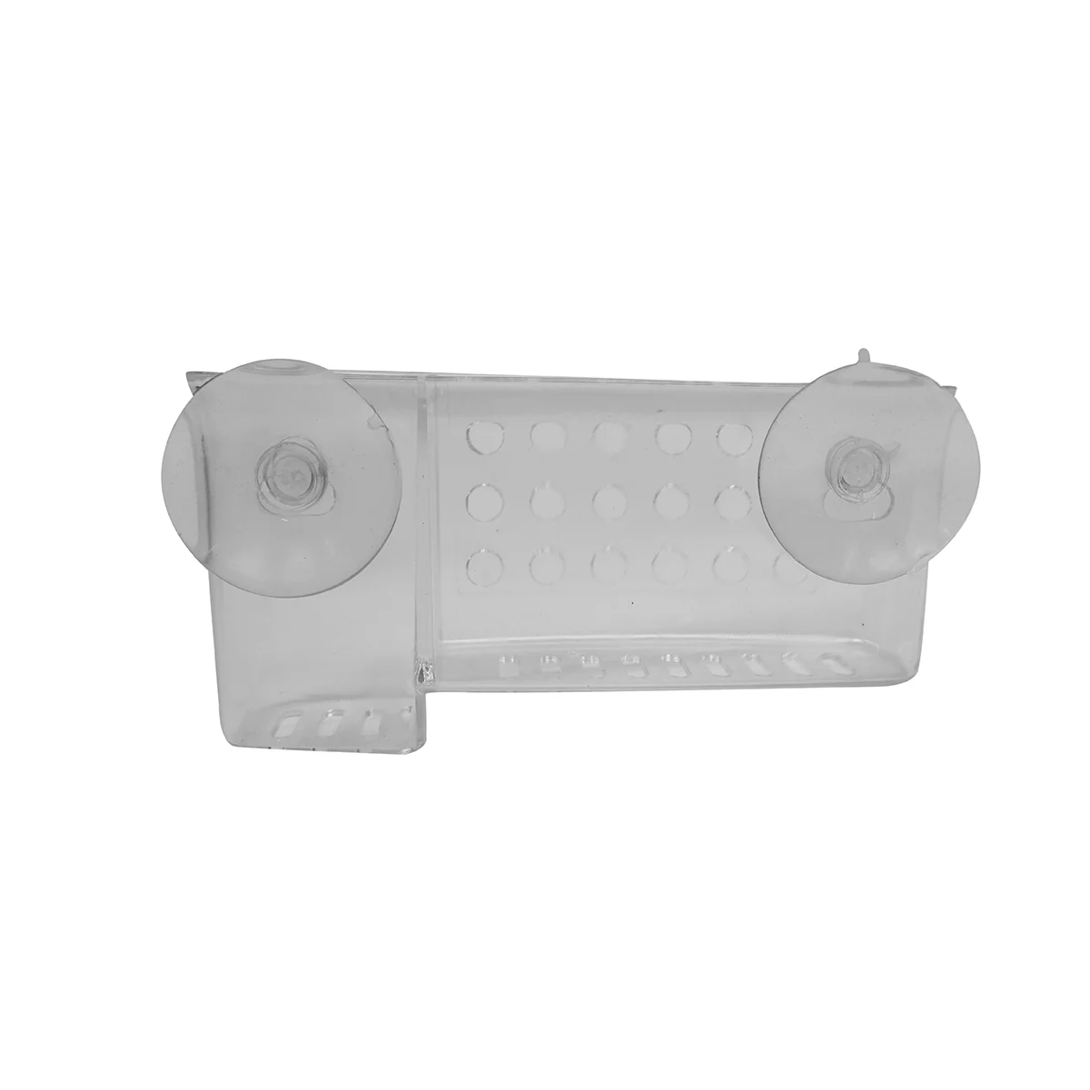Clear Wall Mount Suction Cup Shower Rack Bathroom Storage Bath Organizer Caddy - Image 2