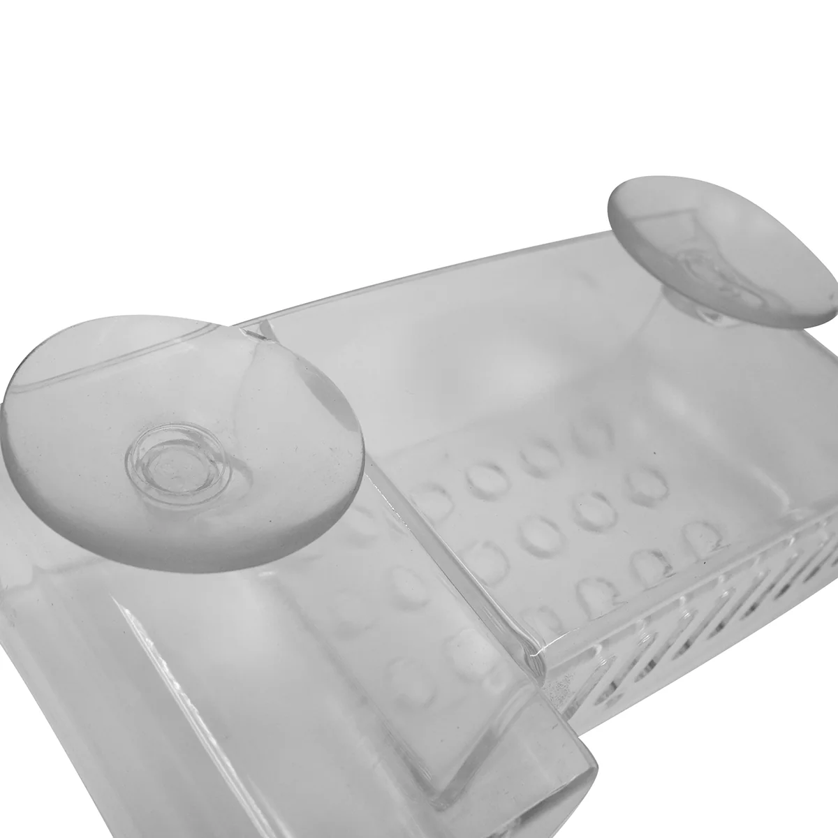 Clear Wall Mount Suction Cup Shower Rack Bathroom Storage Bath Organizer Caddy - Image 3