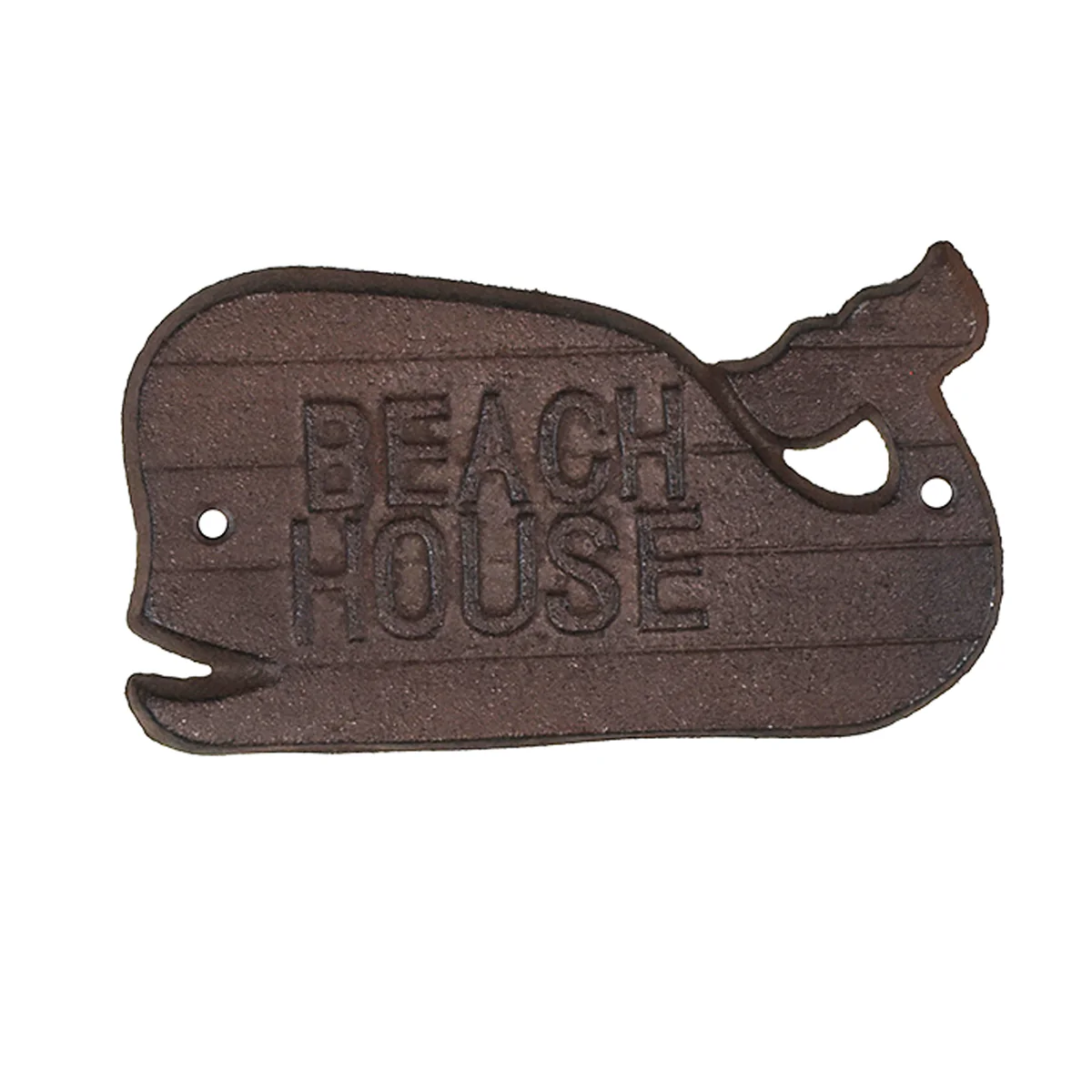 Coastal Beach House Whale Door Sign Cast Iron Nautical Ocean Wall Art Home Decor