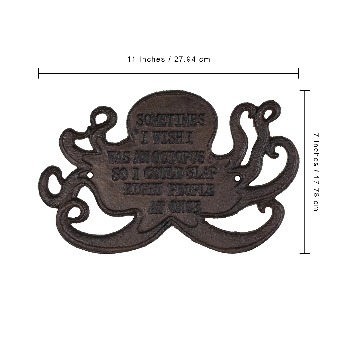 Coastal I Wish Was An Octopus So I Could Slap 8 People Sign Beach Art Home Decor - Image 3