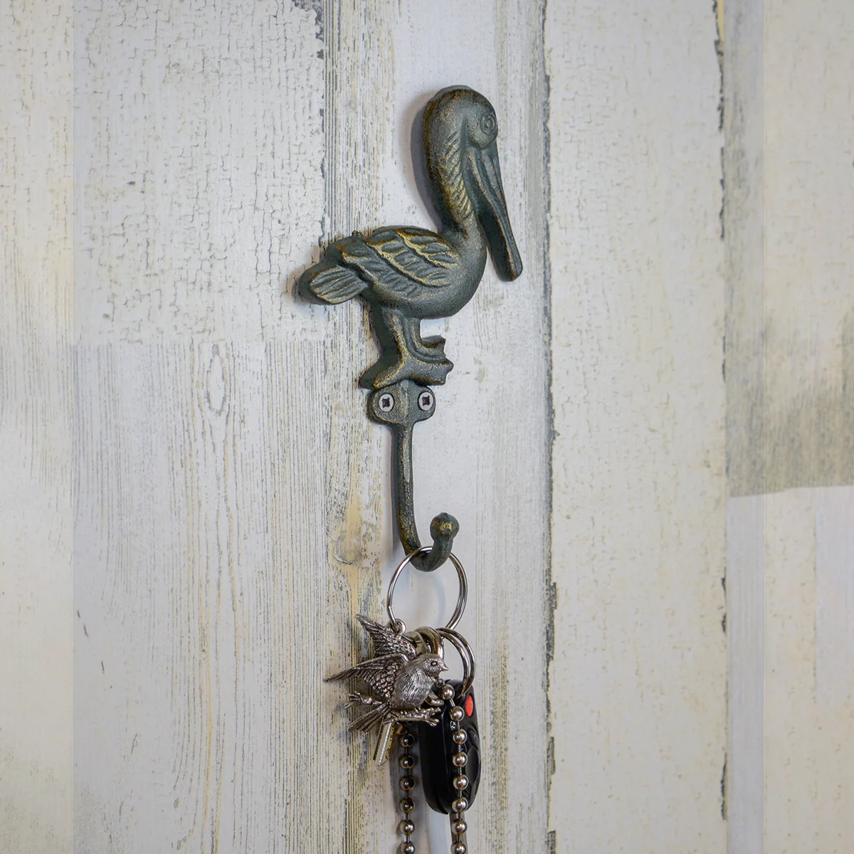 Coastal Pelican Wall Hook Hat Coat Hanger Bath Towel Rack Nautical Home Decor - Image 4