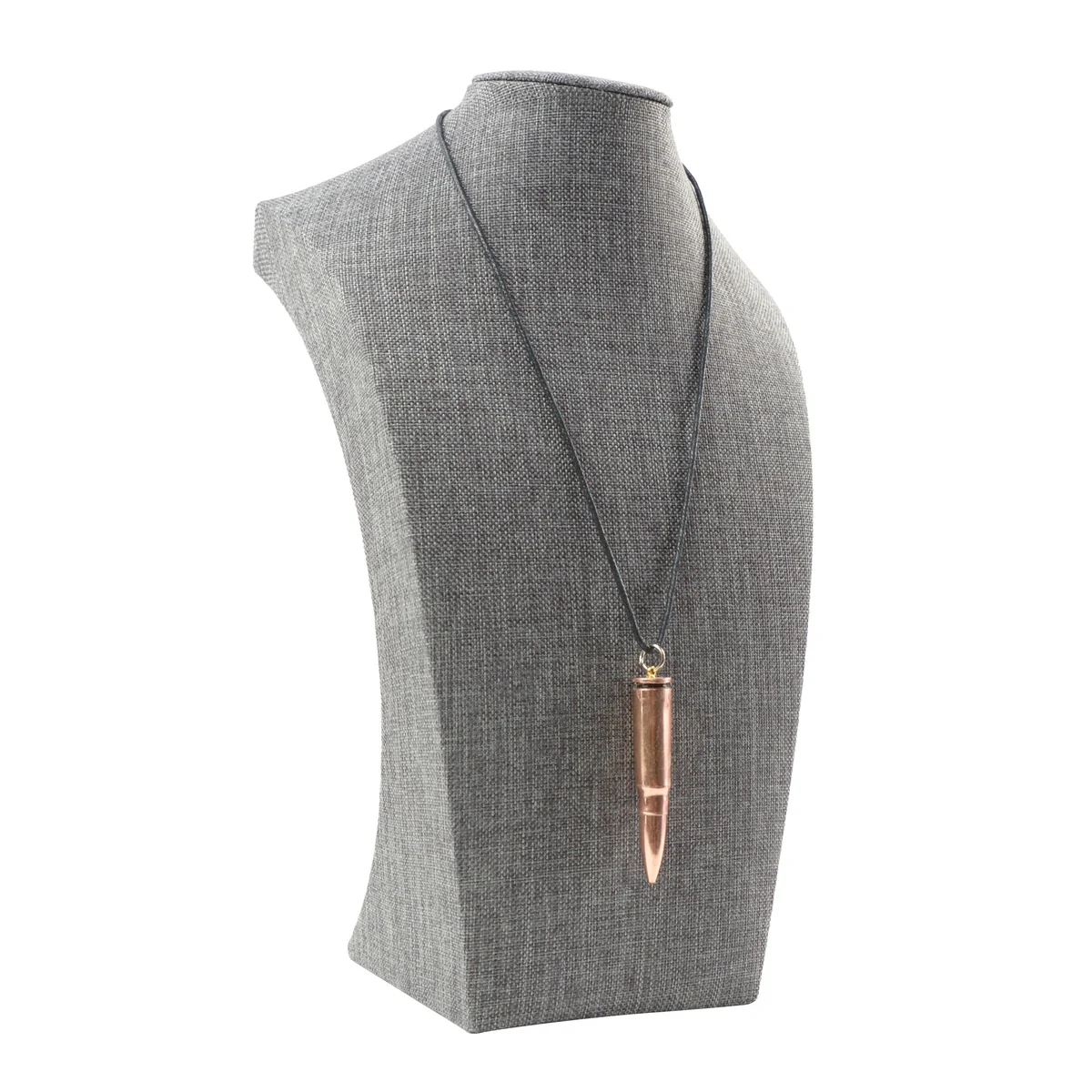 Copper Rifle Bullet Pendant Chain Necklace Men Women Unisex Jewelry Veteran Gift - Image 3