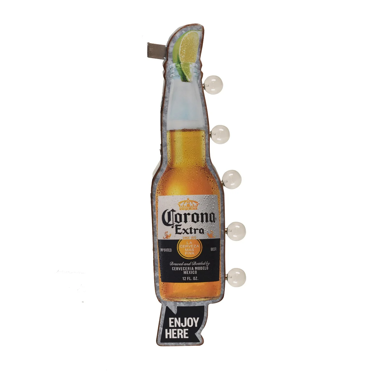 Corona Beer Light Up Tin Metal Sign LED Home Bar Garage Wall Art Man Cave Decor - Image 2