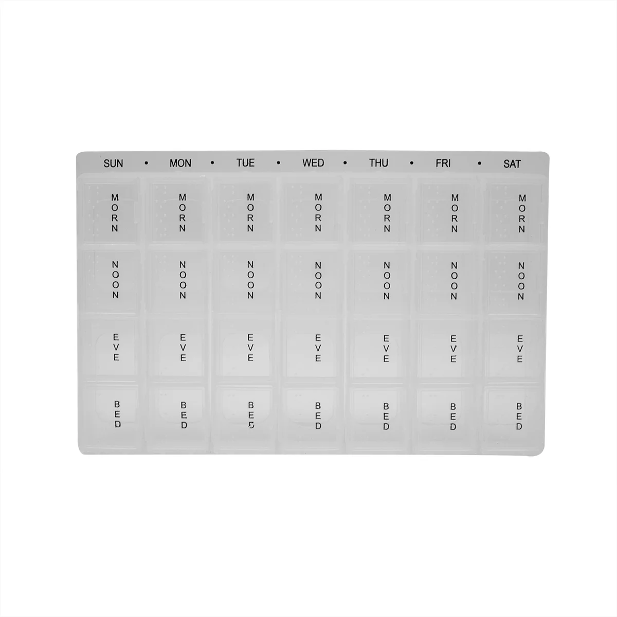 Daily AM PM Pill Box Medication Organizer Medicine Storage Holder Vitamin Case