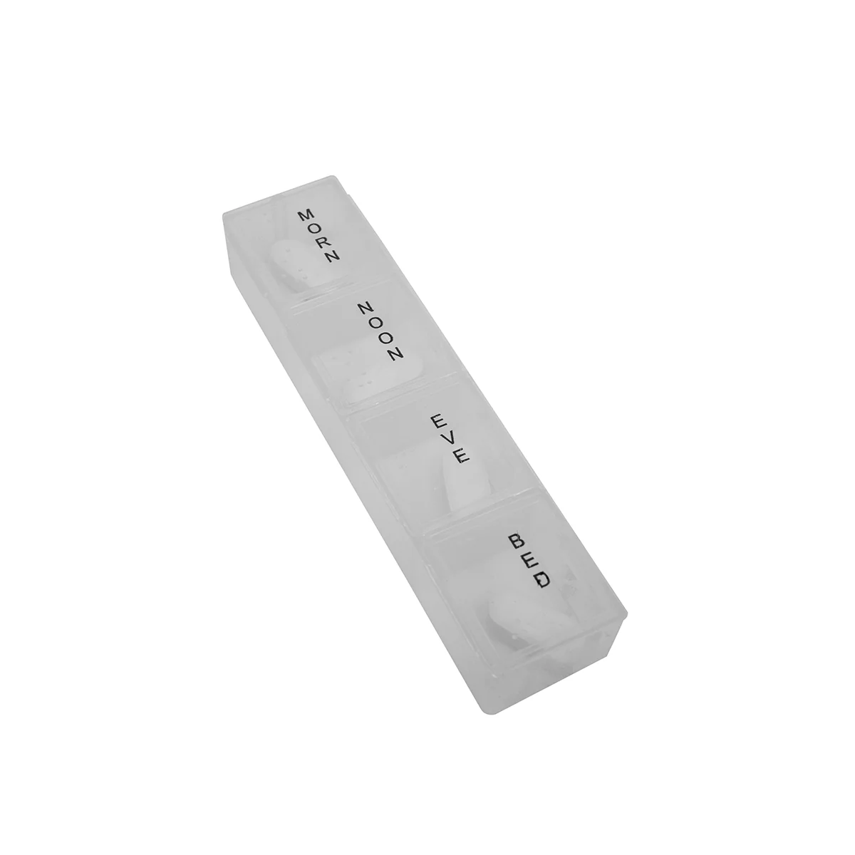 Daily AM PM Pill Box Medication Organizer Medicine Storage Holder Vitamin Case - Image 2