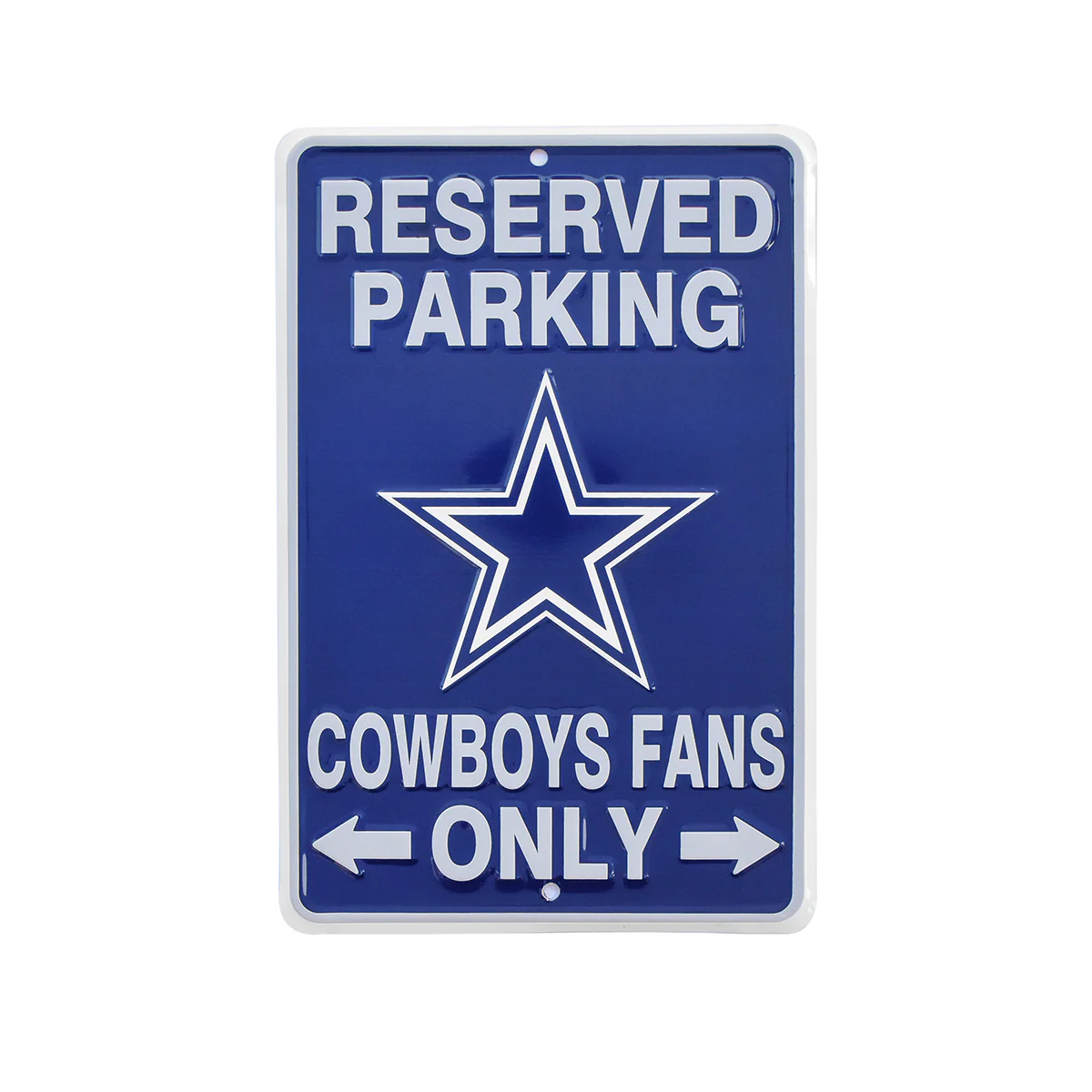 Dallas Cowboys Fans Parking Only Metal Sign Game Room Man Cave Garage Wall Decor